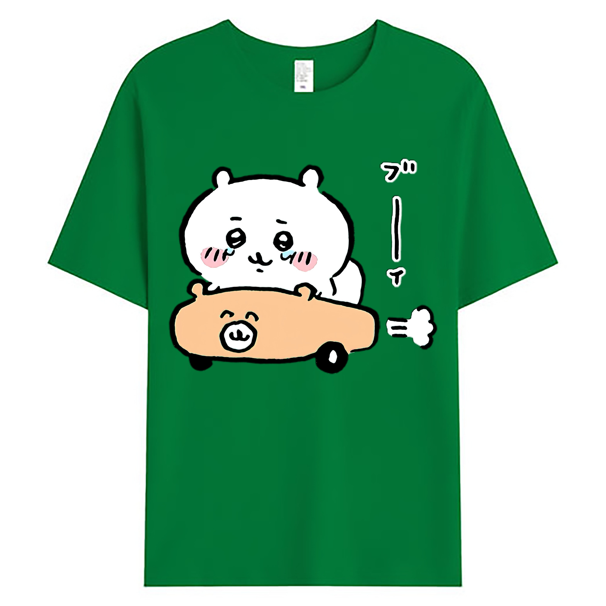 （画像用） ちいかわ ちいかわ Chii-kawa chiikawa 綿100％ メンズ半袖Tシャツ｜肌触りやわらか＆通気性