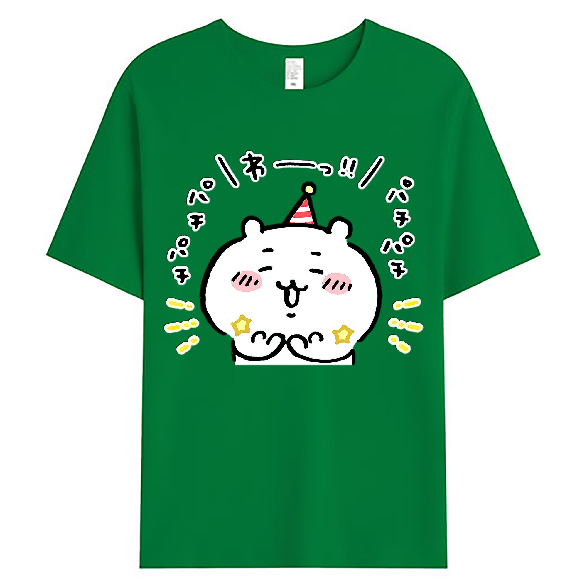 （画像用） ちいかわ ちいかわ Chii-kawa chiikawa 綿100％ メンズ半袖Tシャツ｜肌触りやわらか＆通気性