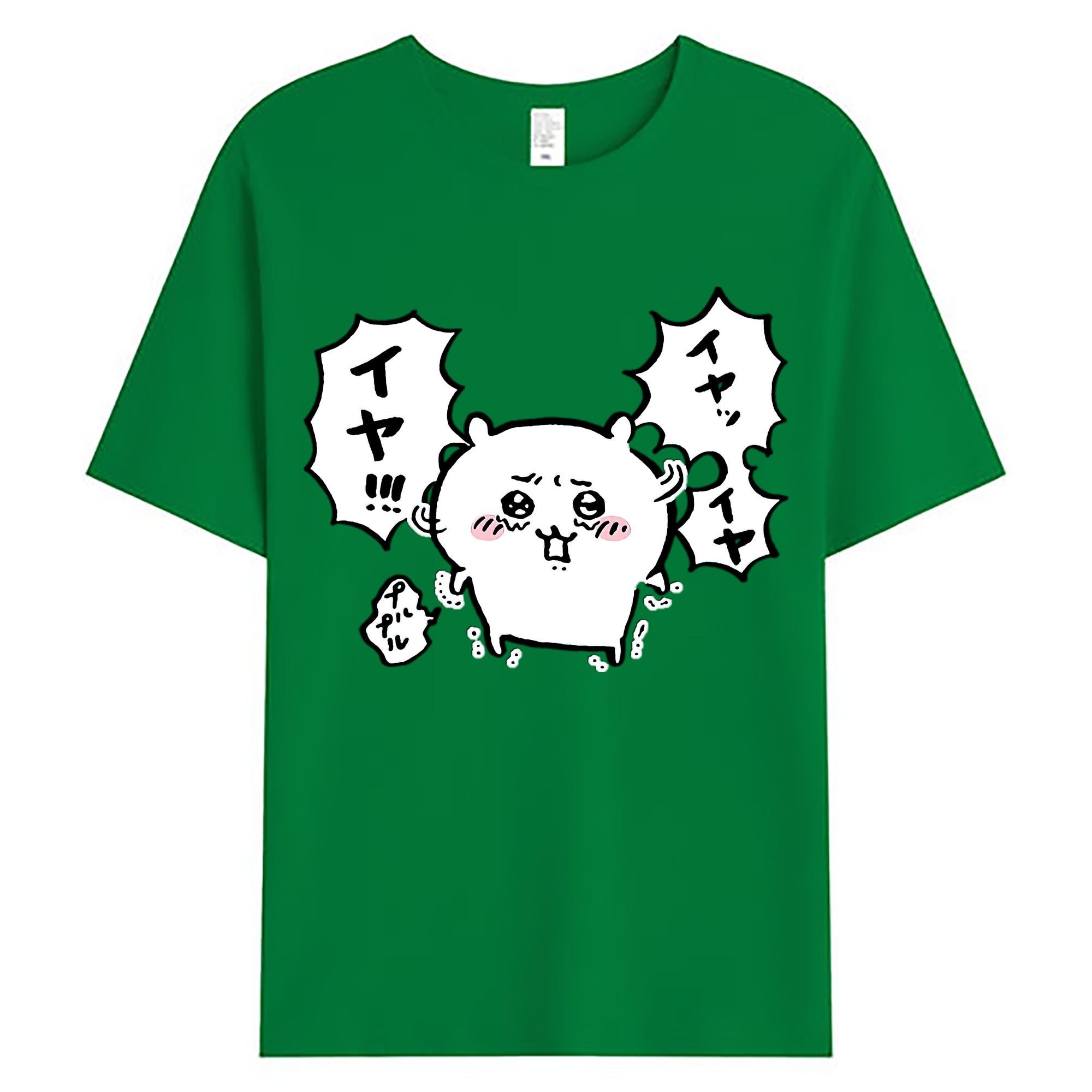 （画像用） ちいかわ ちいかわ Chii-kawa chiikawa 綿100％ メンズ半袖Tシャツ｜肌触りやわらか＆通気性
