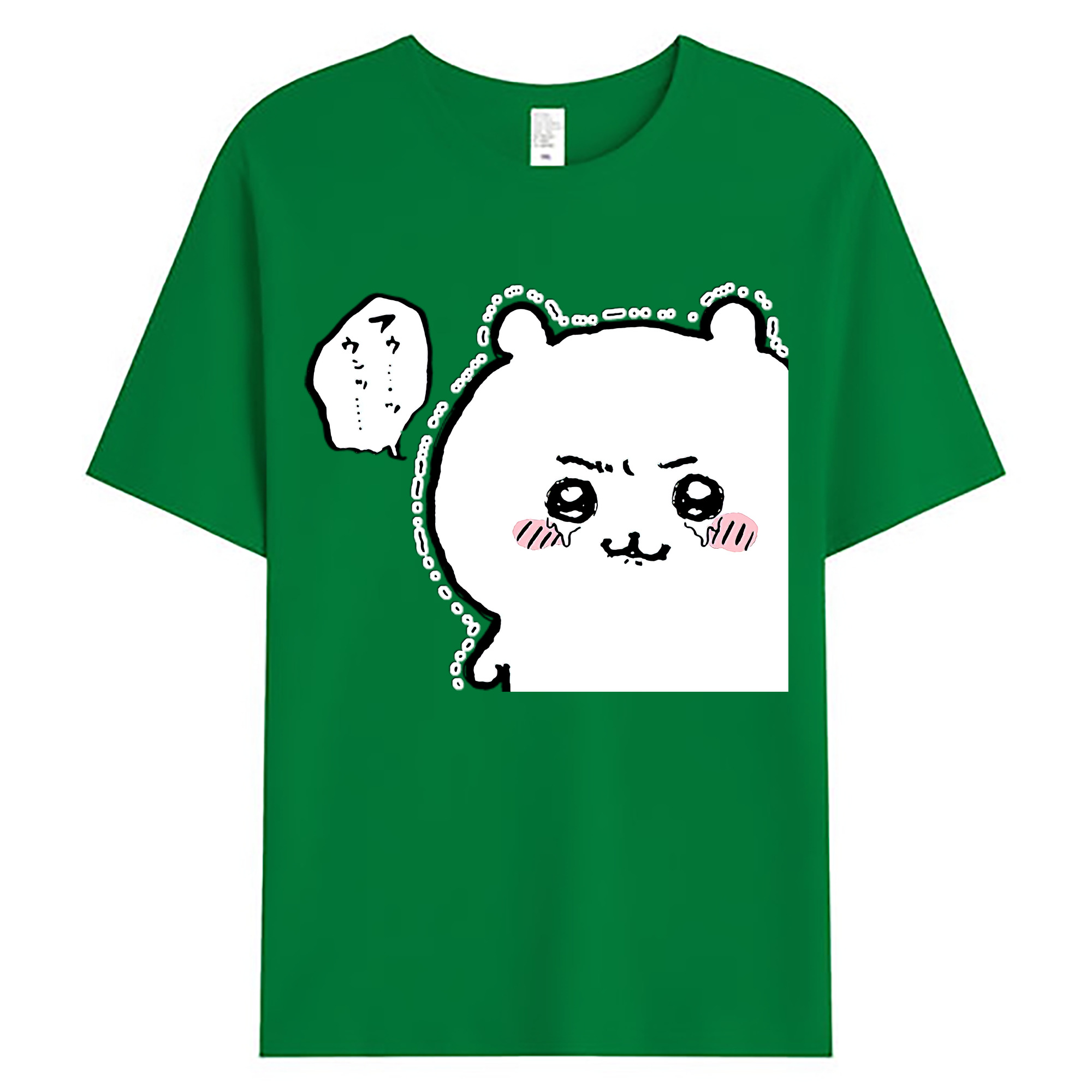 （画像用） ちいかわ ちいかわ Chii-kawa chiikawa 綿100％ メンズ半袖Tシャツ｜肌触りやわらか＆通気性
