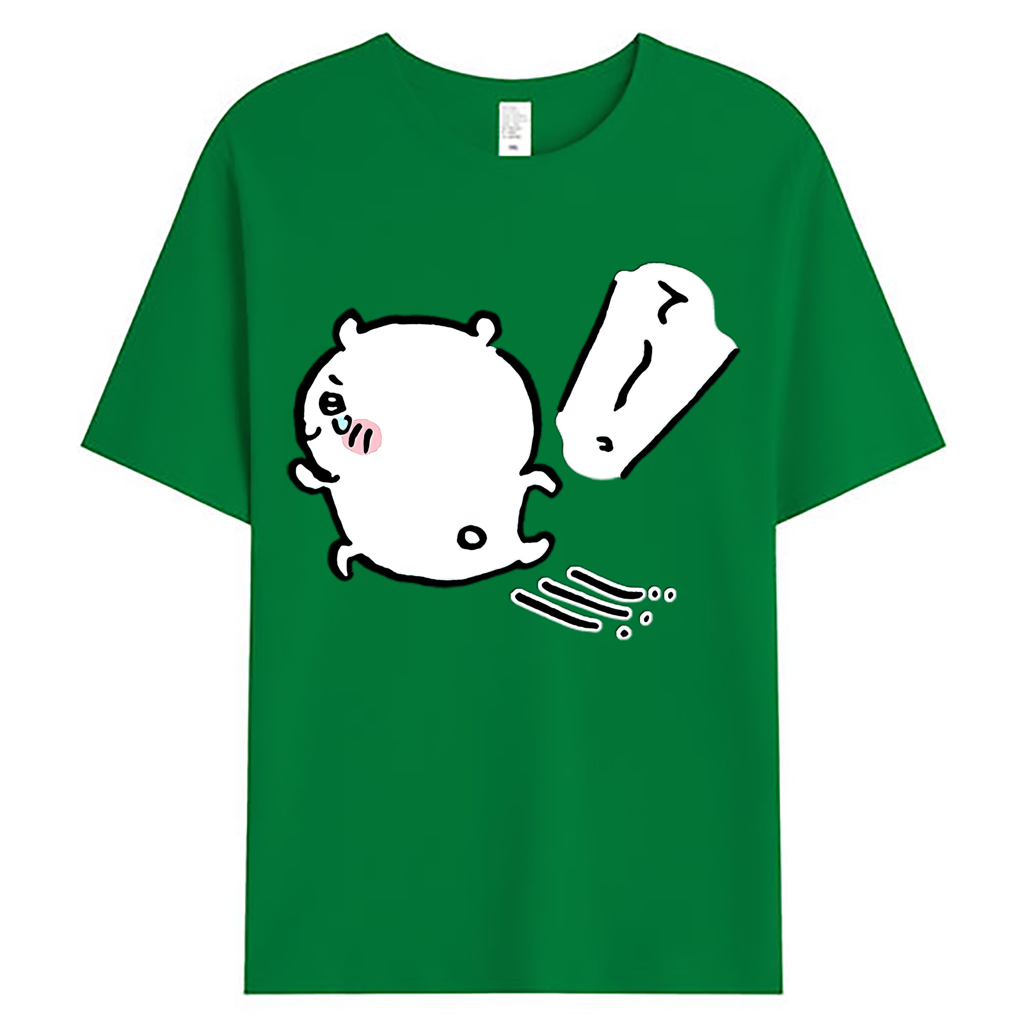 （画像用） ちいかわ ちいかわ Chii-kawa chiikawa 綿100％ メンズ半袖Tシャツ｜肌触りやわらか＆通気性