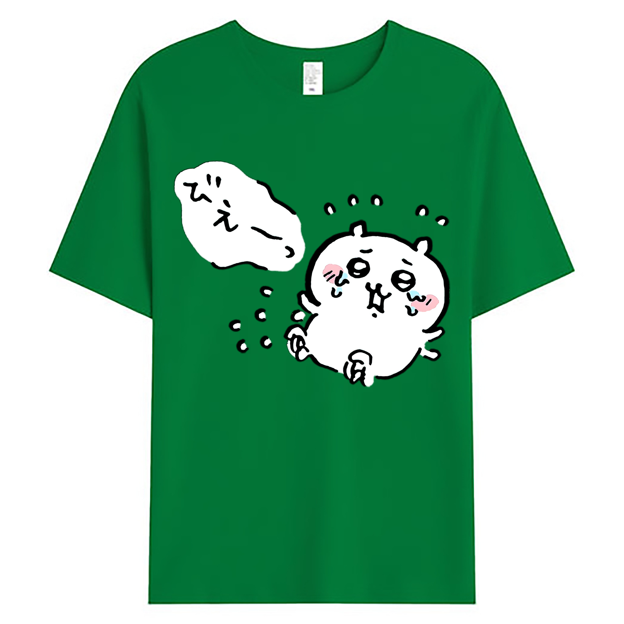 （画像用） ちいかわ ちいかわ Chii-kawa chiikawa 綿100％ メンズ半袖Tシャツ｜肌触りやわらか＆通気性