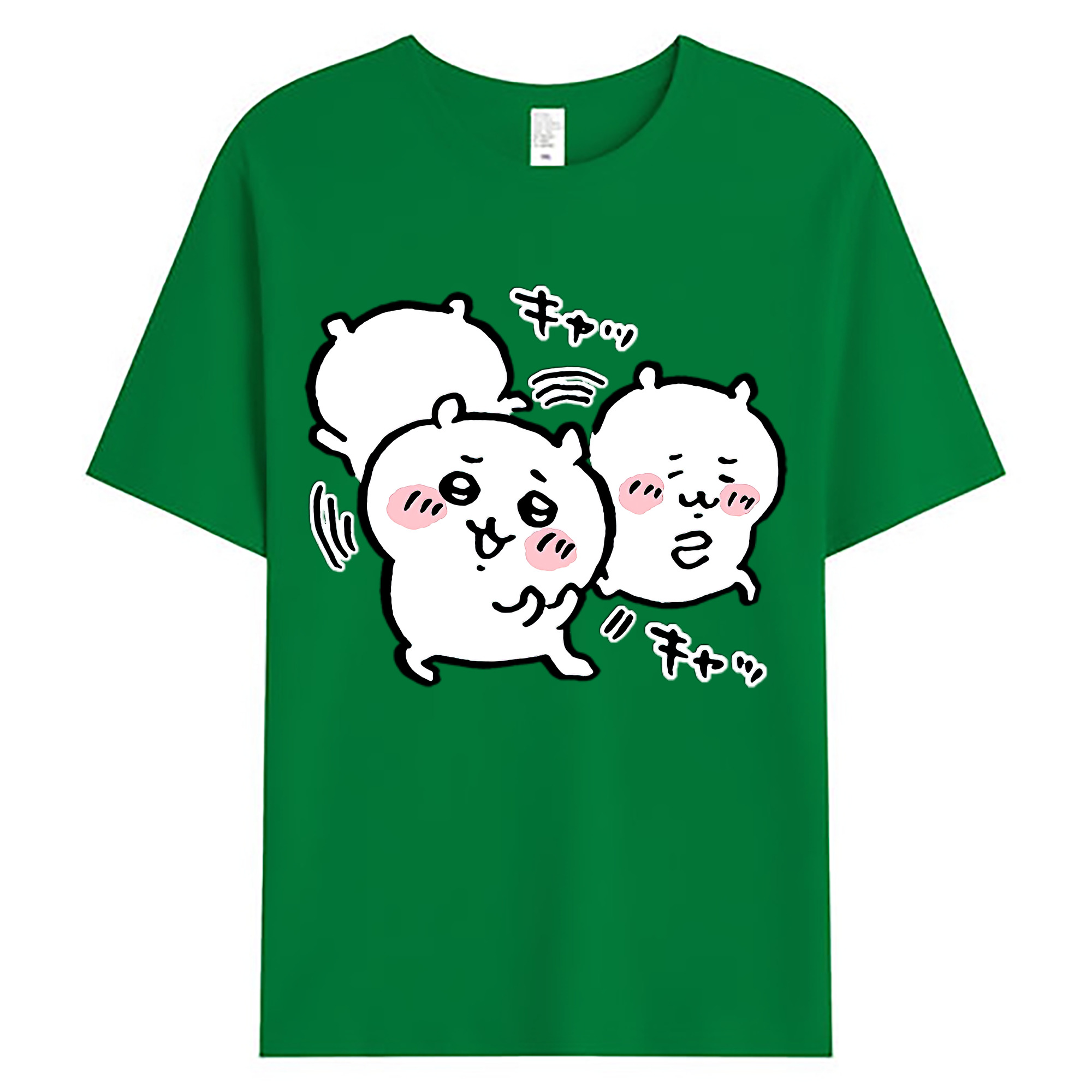 （画像用） ちいかわ ちいかわ Chii-kawa chiikawa 綿100％ メンズ半袖Tシャツ｜肌触りやわらか＆通気性