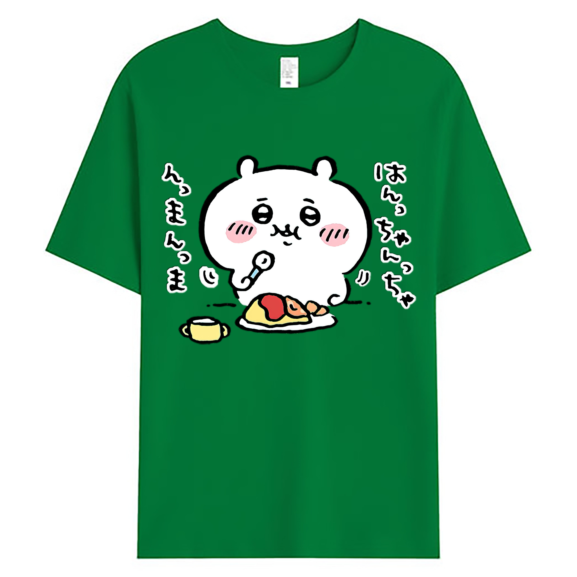 （画像用） ちいかわ ちいかわ Chii-kawa chiikawa 綿100％ メンズ半袖Tシャツ｜肌触りやわらか＆通気性