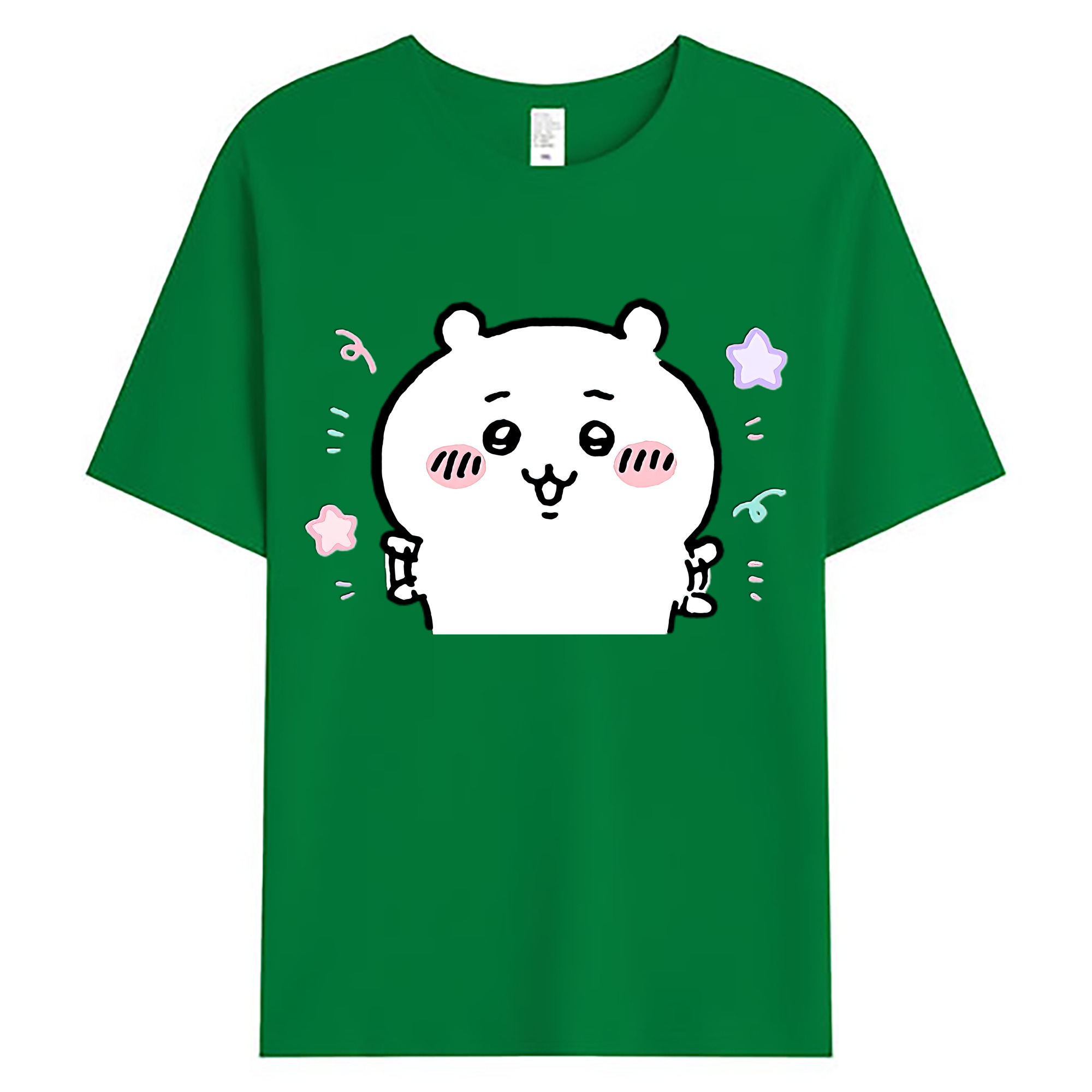 （画像用） ちいかわ ちいかわ Chii-kawa chiikawa 綿100％ メンズ半袖Tシャツ｜肌触りやわらか＆通気性