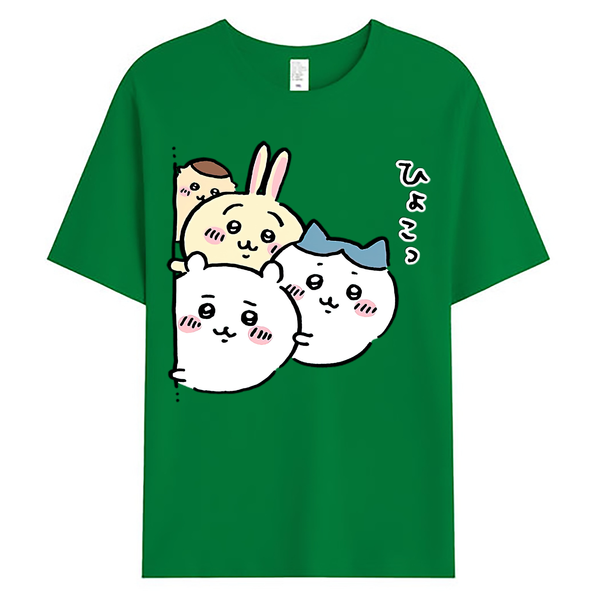 （画像用） ちいかわ ちいかわ Chii-kawa chiikawa 綿100％ メンズ半袖Tシャツ｜肌触りやわらか＆通気性