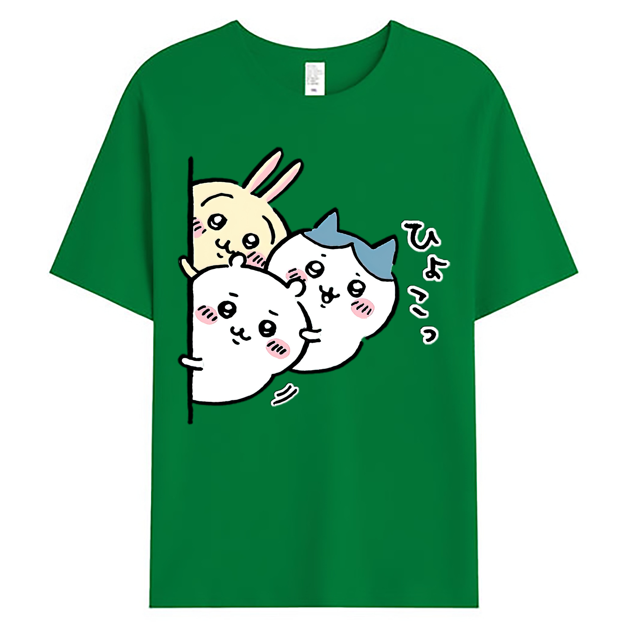 （画像用） ちいかわ うさぎ Chii-kawa usagi 綿100％ メンズ半袖Tシャツ｜肌触りやわらか＆通気性