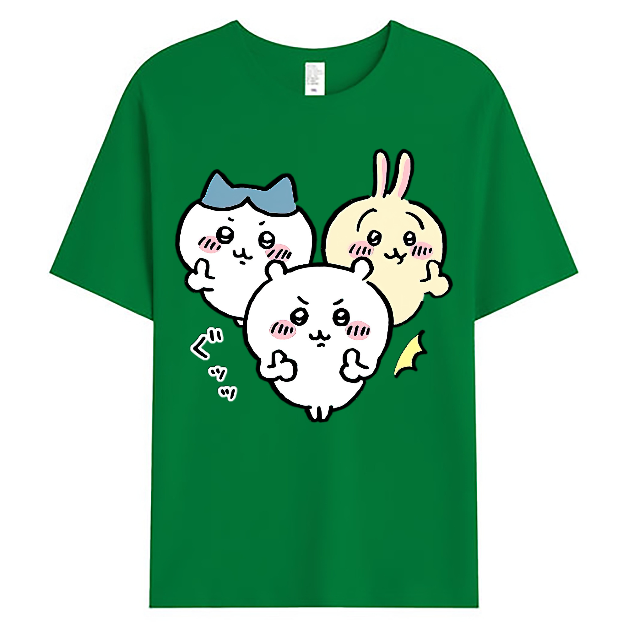 （画像用） ちいかわ うさぎ Chii-kawa usagi 綿100％ メンズ半袖Tシャツ｜肌触りやわらか＆通気性