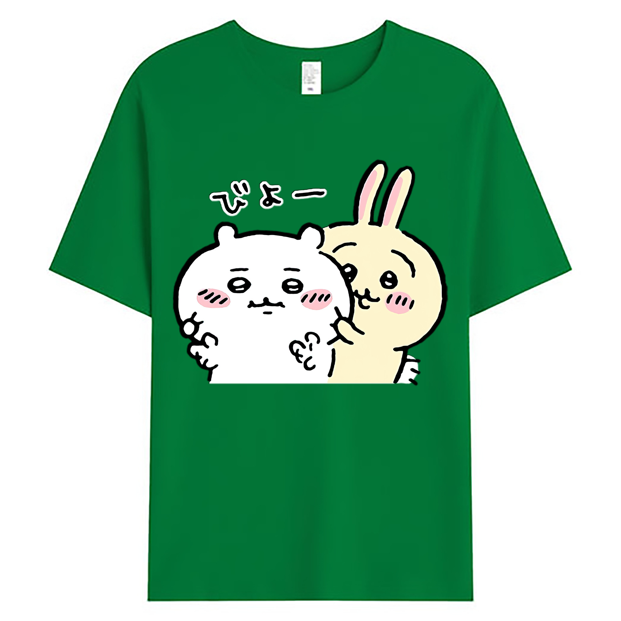 （画像用） ちいかわ うさぎ Chii-kawa usagi 綿100％ メンズ半袖Tシャツ｜肌触りやわらか＆通気性