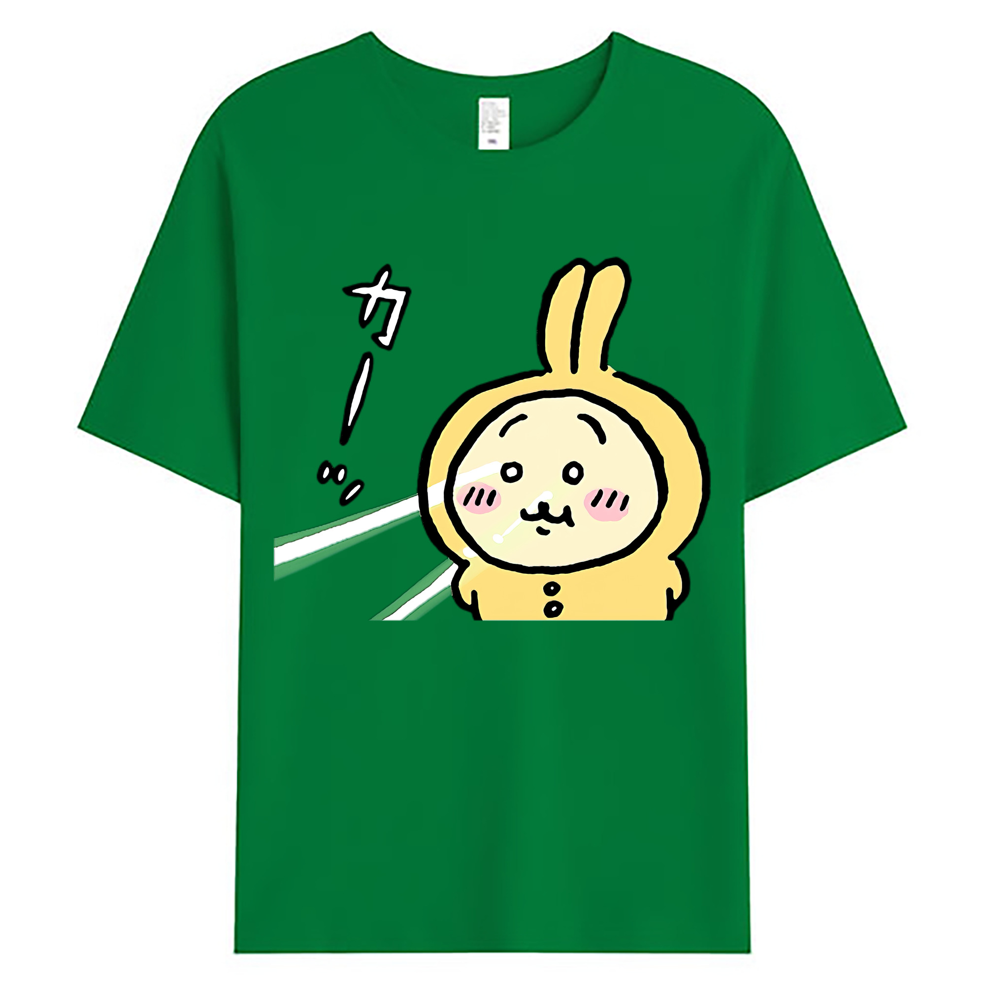（画像用） ちいかわ うさぎ Chii-kawa usagi 綿100％ メンズ半袖Tシャツ｜肌触りやわらか＆通気性