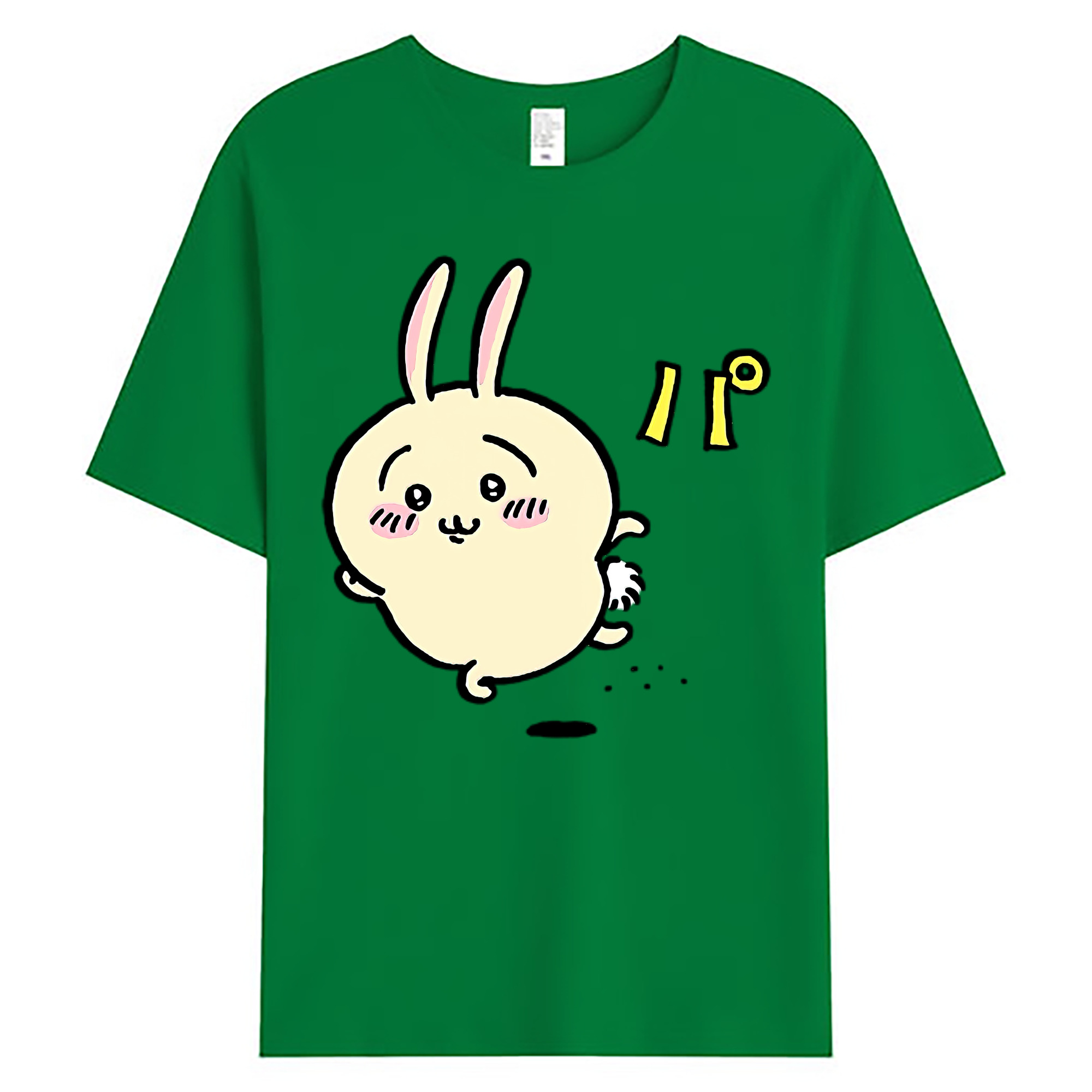 （画像用） ちいかわ うさぎ Chii-kawa usagi 綿100％ メンズ半袖Tシャツ｜肌触りやわらか＆通気性