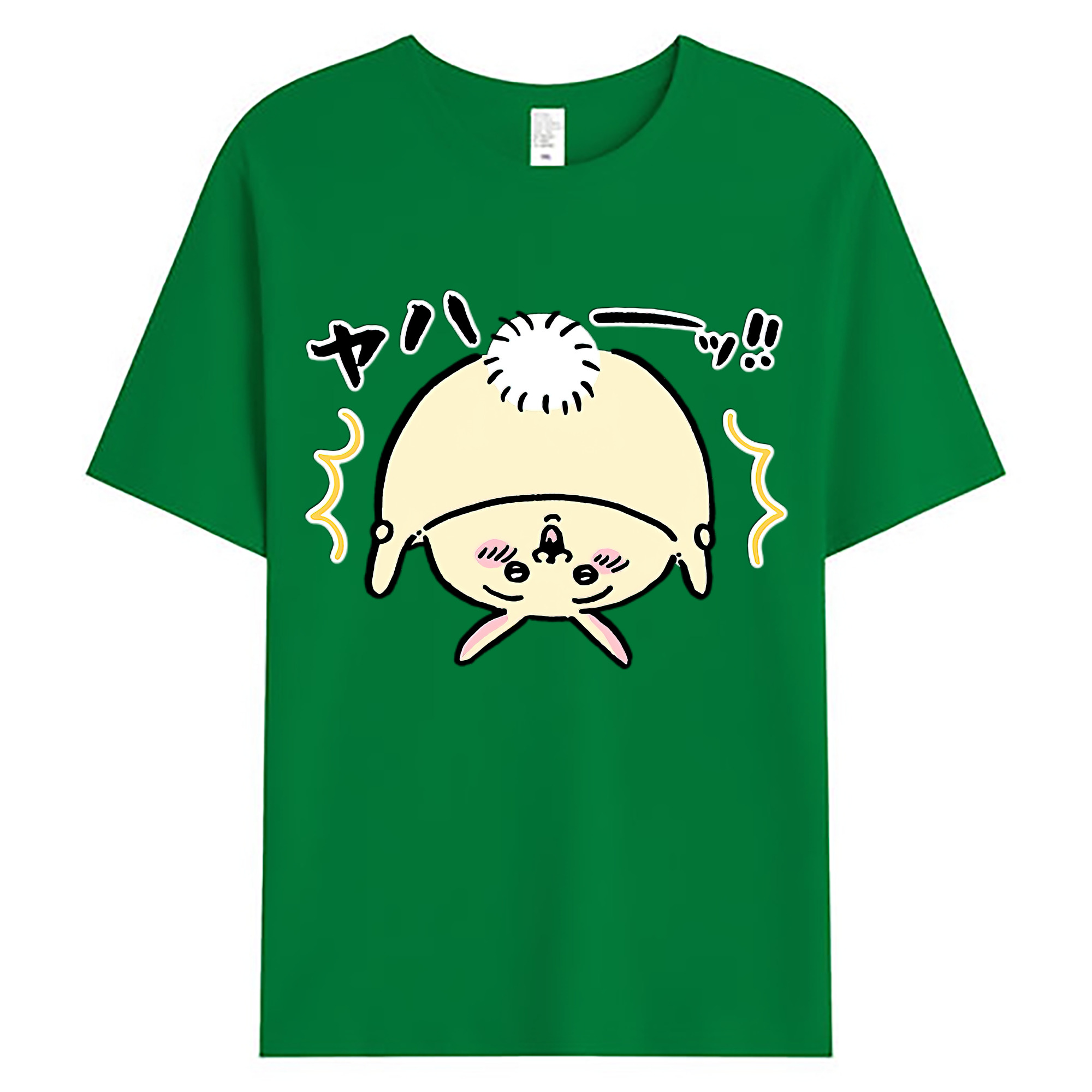 （画像用） ちいかわ うさぎ Chii-kawa usagi 綿100％ メンズ半袖Tシャツ｜肌触りやわらか＆通気性