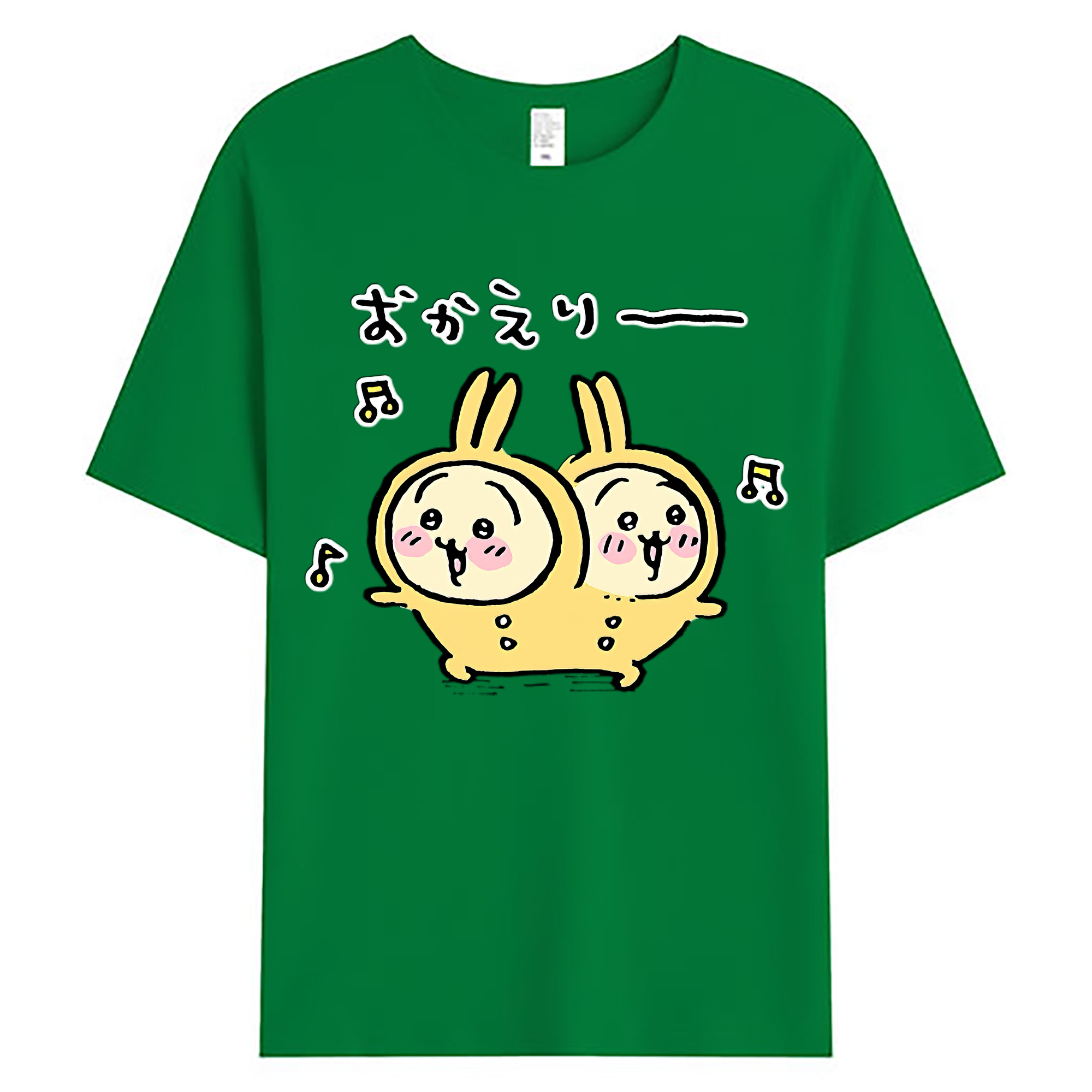 （画像用） ちいかわ うさぎ Chii-kawa usagi 綿100％ メンズ半袖Tシャツ｜肌触りやわらか＆通気性