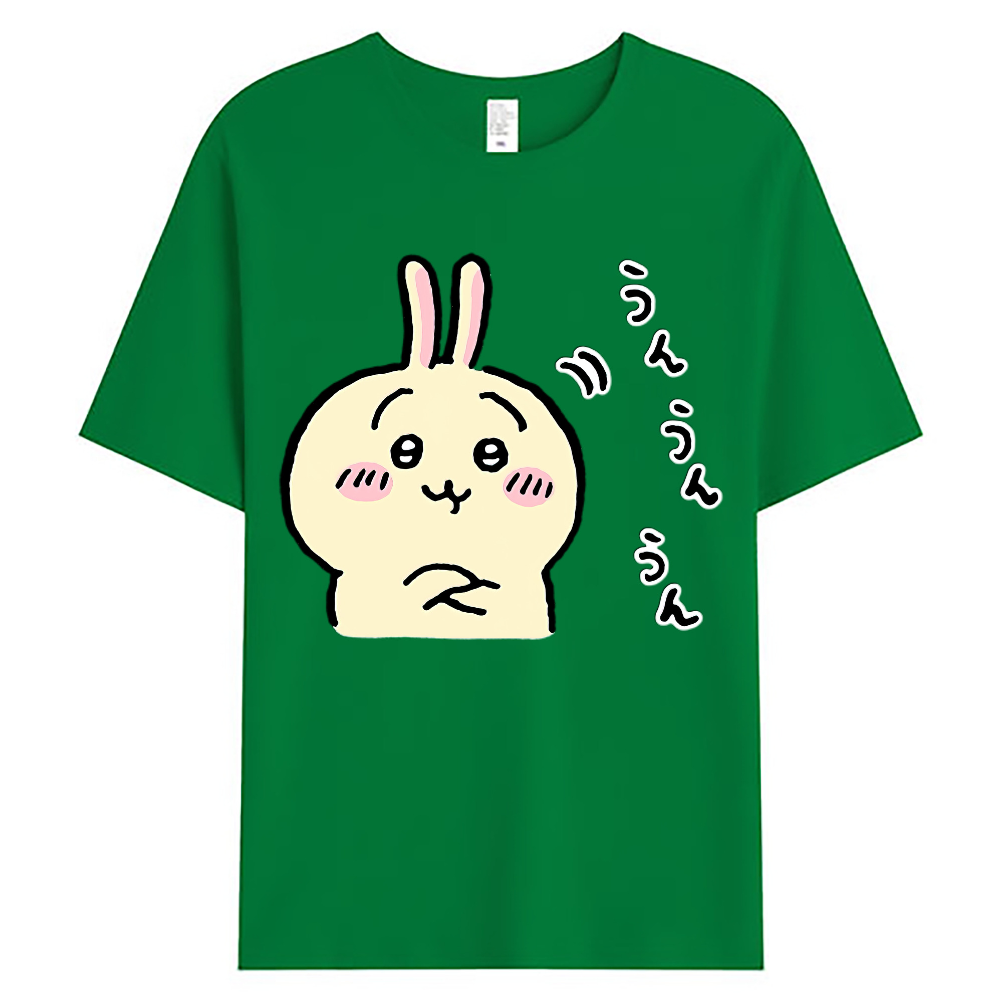 （画像用） ちいかわ うさぎ Chii-kawa usagi 綿100％ メンズ半袖Tシャツ｜肌触りやわらか＆通気性