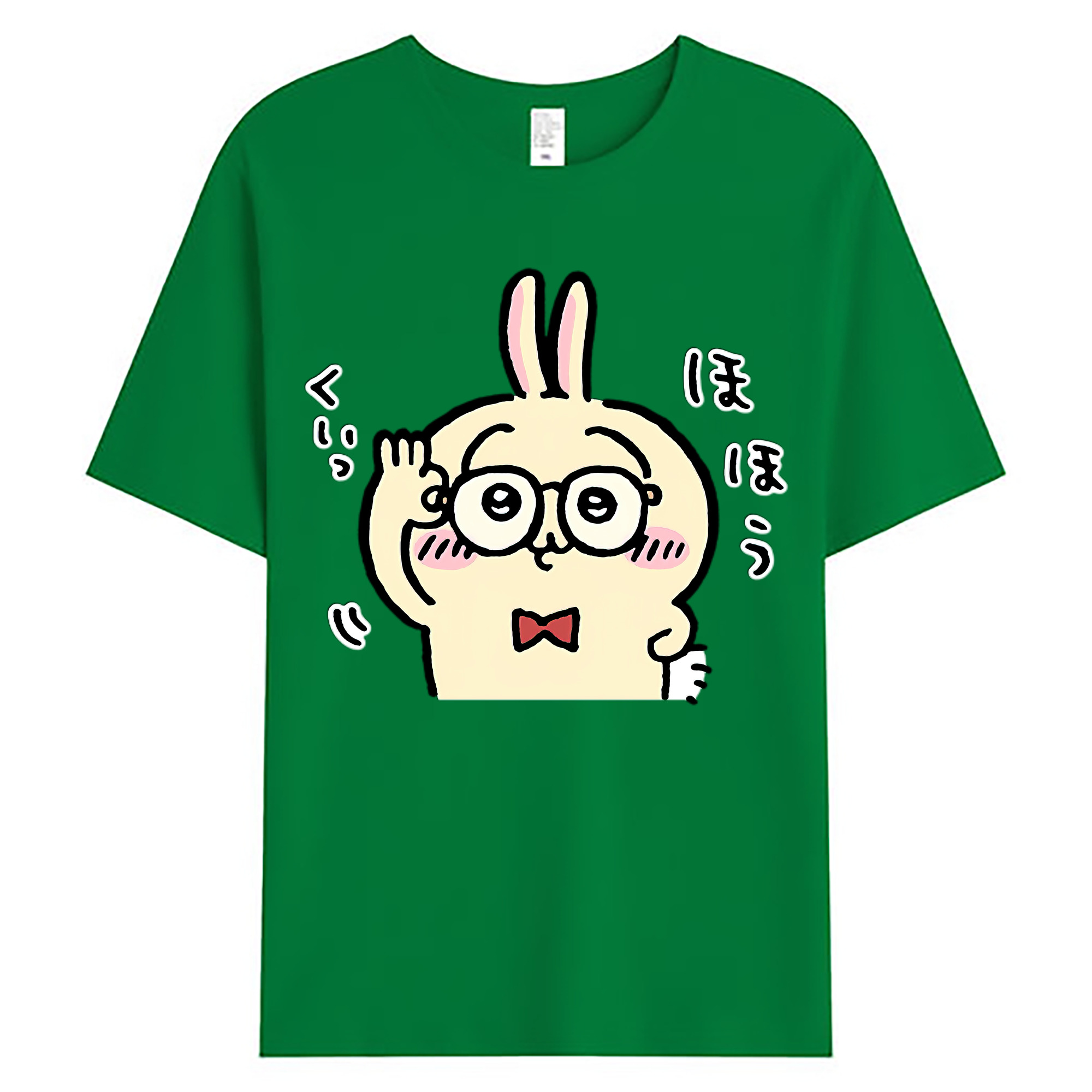 （画像用） ちいかわ うさぎ Chii-kawa usagi 綿100％ メンズ半袖Tシャツ｜肌触りやわらか＆通気性