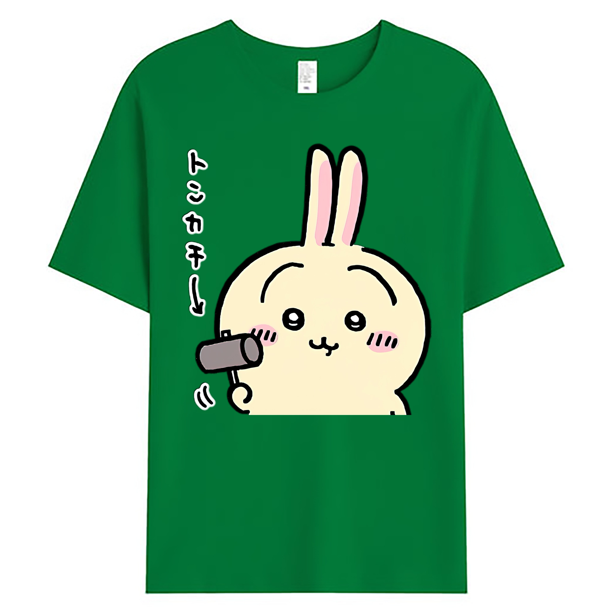 （画像用） ちいかわ うさぎ Chii-kawa usagi 綿100％ メンズ半袖Tシャツ｜肌触りやわらか＆通気性