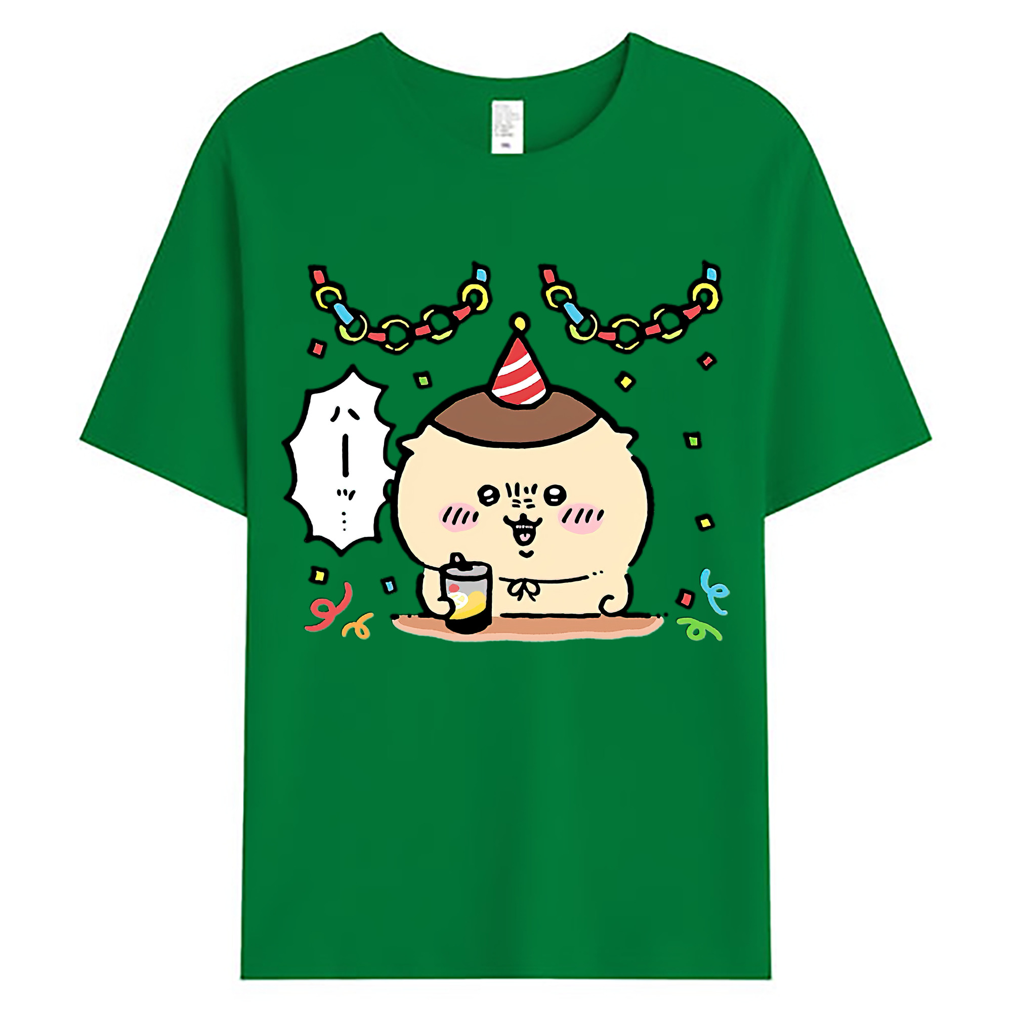 （画像用） ちいかわ くりまんじゅう Chii-kawa kuri manjū 綿100％ メンズ半袖Tシャツ｜肌触りやわらか＆通気性