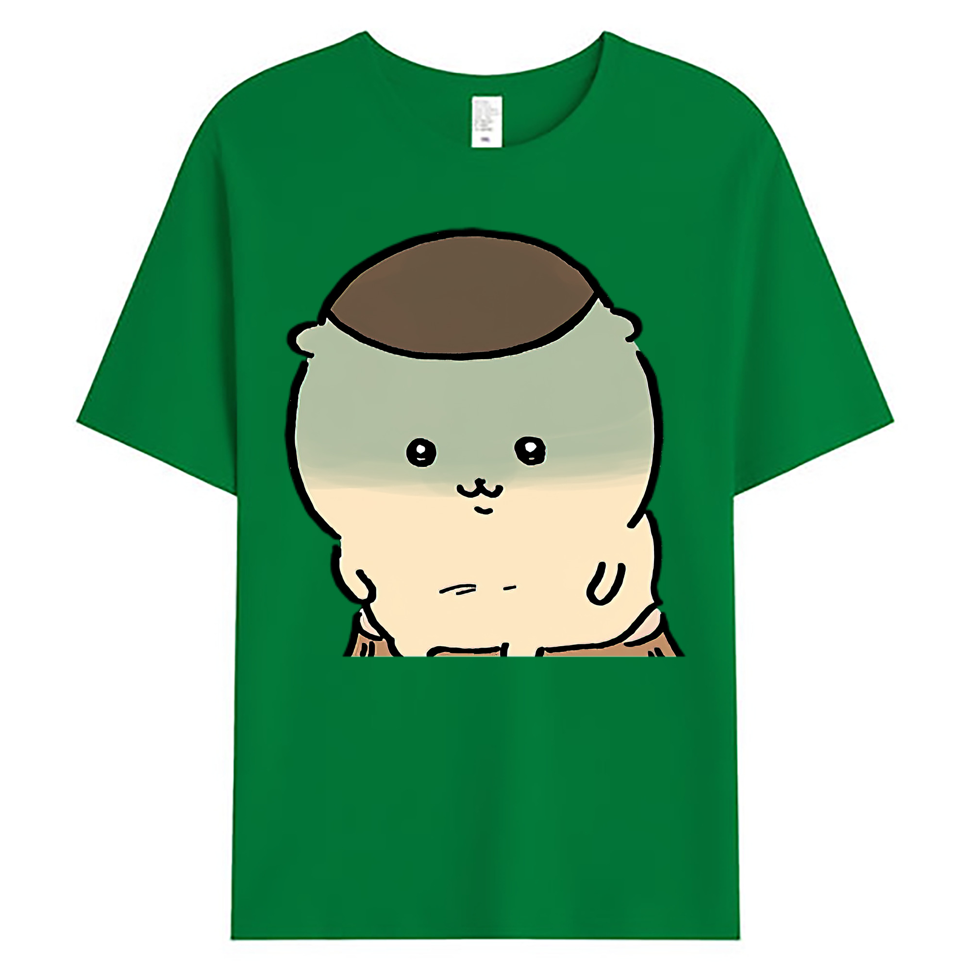 （画像用） ちいかわ くりまんじゅう Chii-kawa kuri manjū 綿100％ メンズ半袖Tシャツ｜肌触りやわらか＆通気性