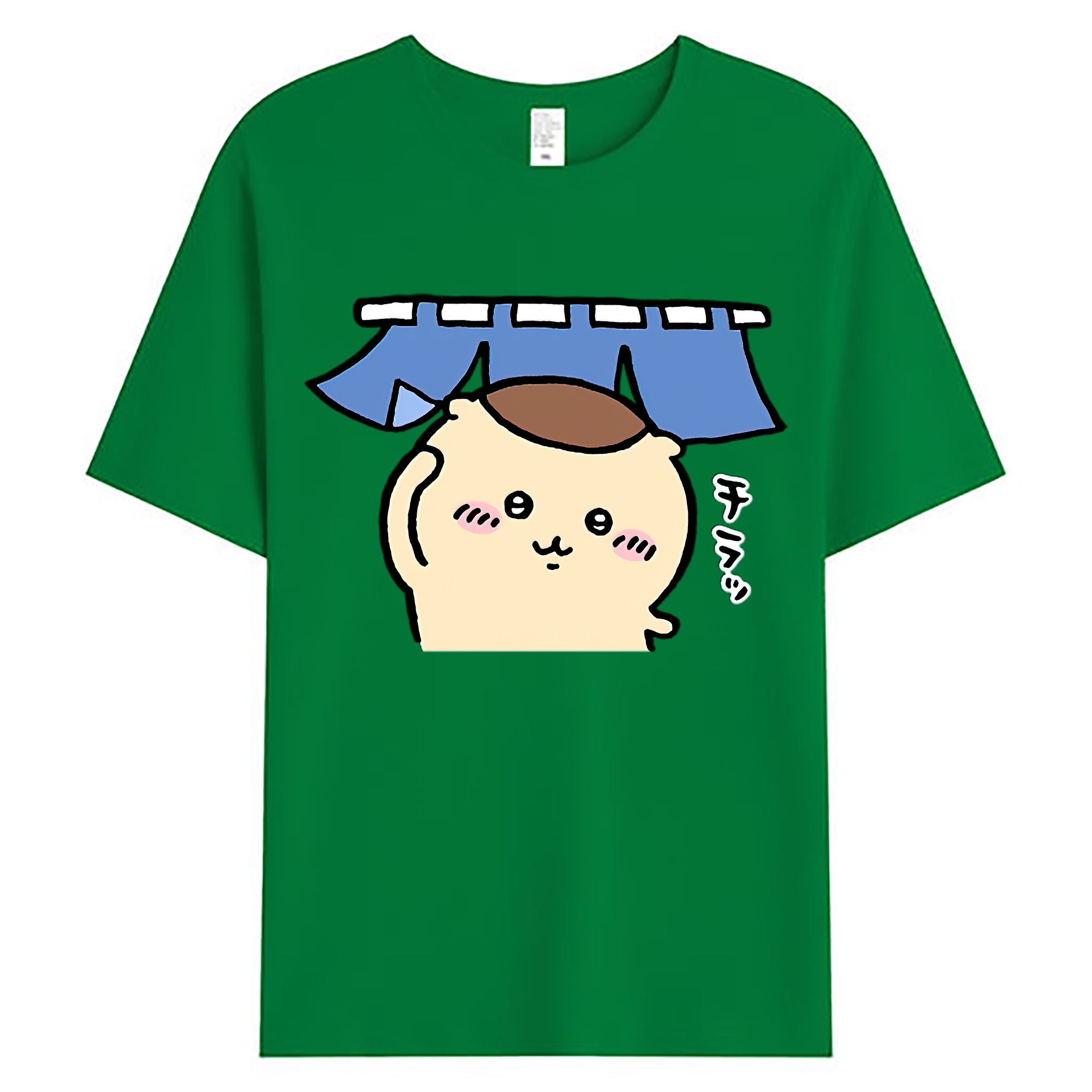 （画像用） ちいかわ くりまんじゅう Chii-kawa kuri manjū 綿100％ メンズ半袖Tシャツ｜肌触りやわらか＆通気性