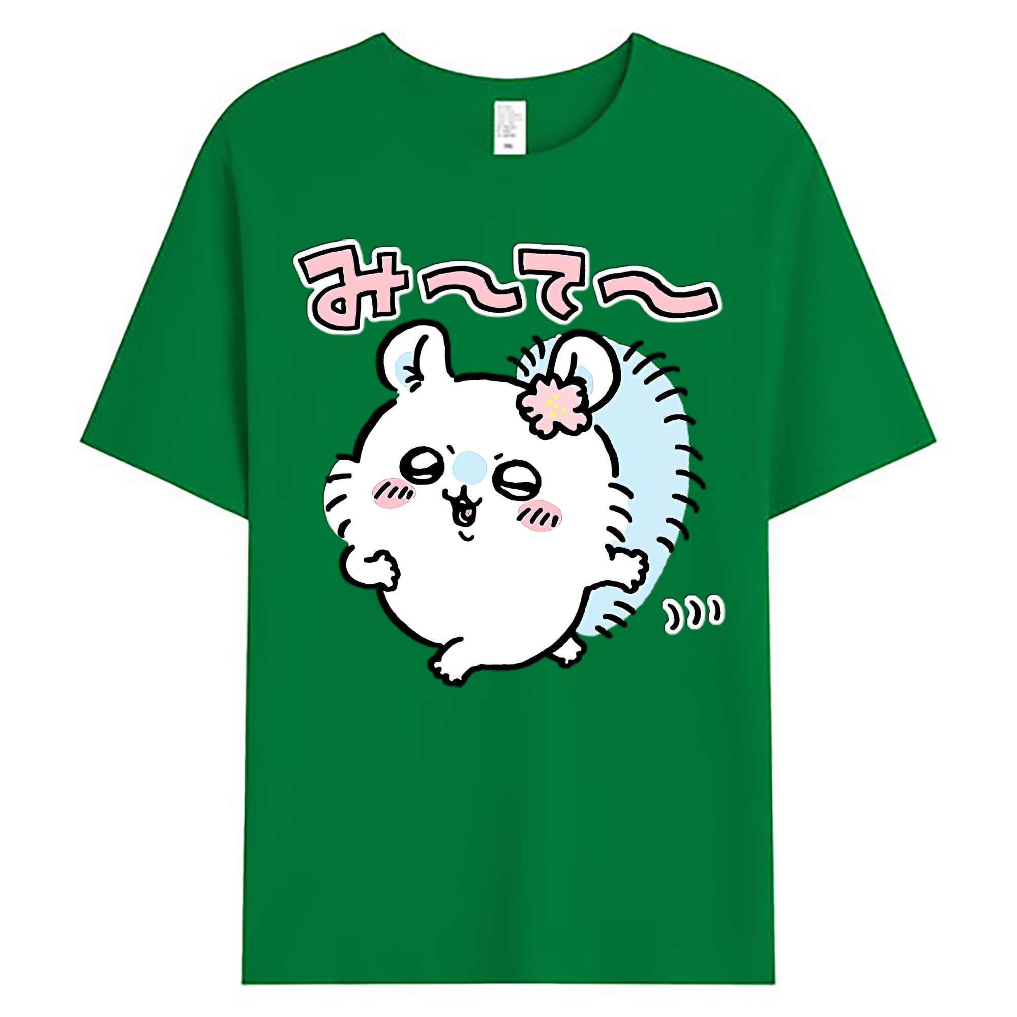 （画像用） ちいかわ モモンガ Chii-kawa Momonga 綿100％ メンズ半袖Tシャツ｜肌触りやわらか＆通気性