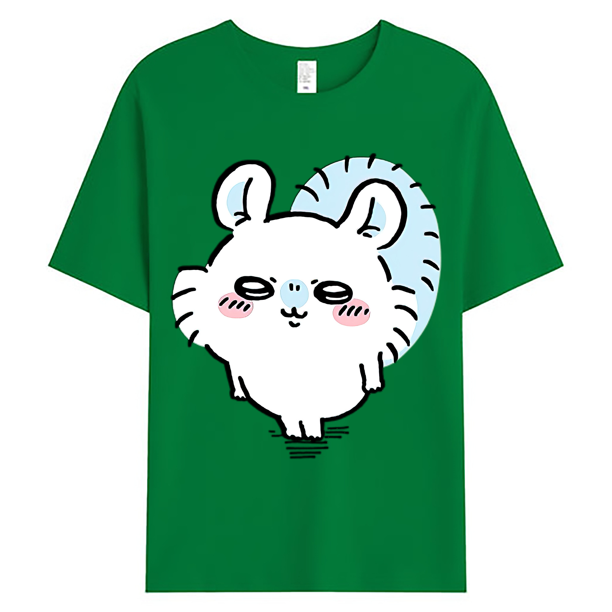 （画像用） ちいかわ モモンガ Chii-kawa Momonga 綿100％ メンズ半袖Tシャツ｜肌触りやわらか＆通気性