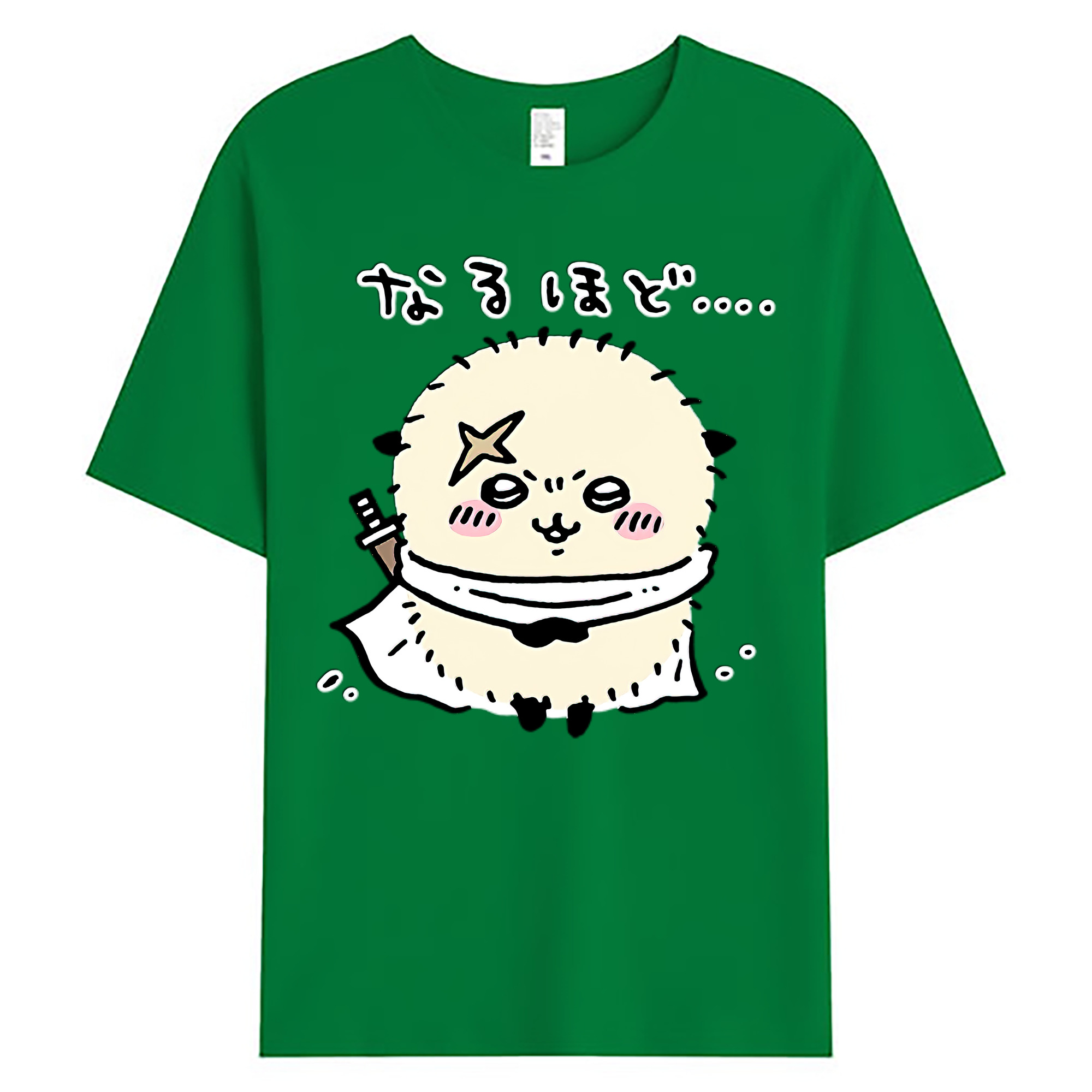 （画像用） ちいかわ ラッコ Chii-kawa Sea otter 綿100％ メンズ半袖Tシャツ｜肌触りやわらか＆通気性