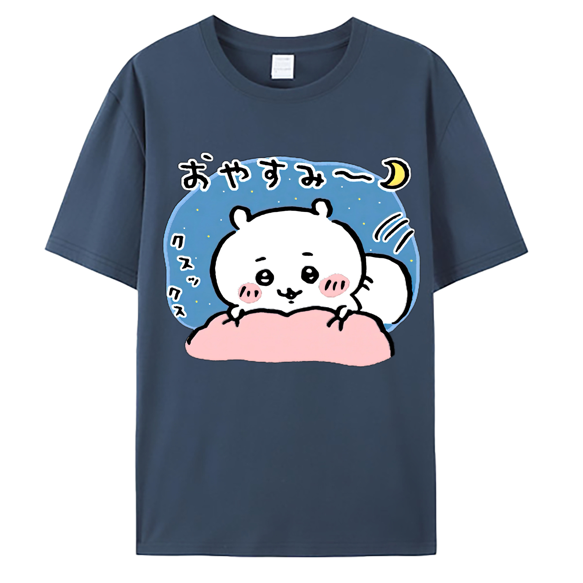 （画像用） ちいかわ ちいかわ Chii-kawa chiikawa 綿100％ メンズ半袖Tシャツ｜肌触りやわらか＆通気性