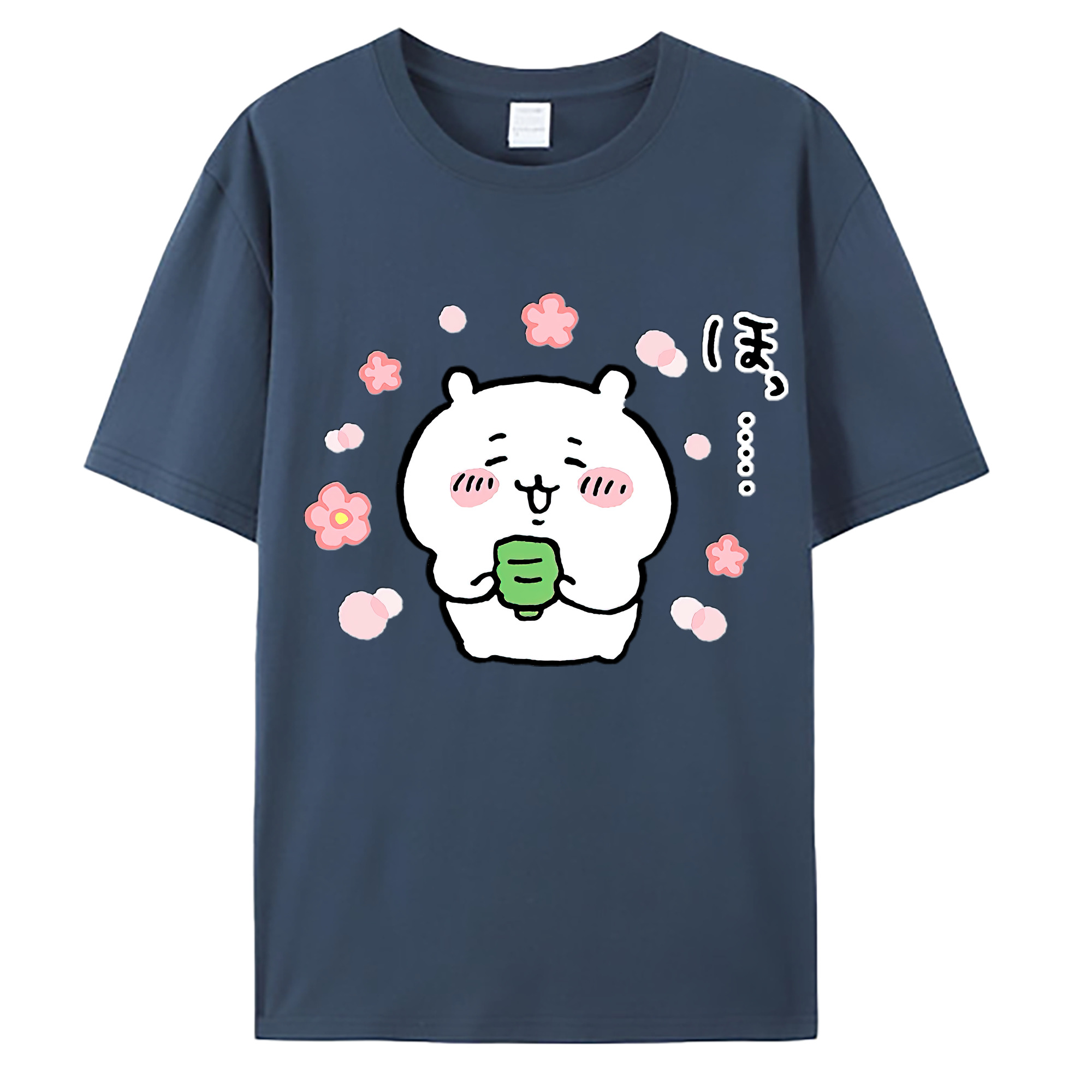 （画像用） ちいかわ ちいかわ Chii-kawa chiikawa 綿100％ メンズ半袖Tシャツ｜肌触りやわらか＆通気性