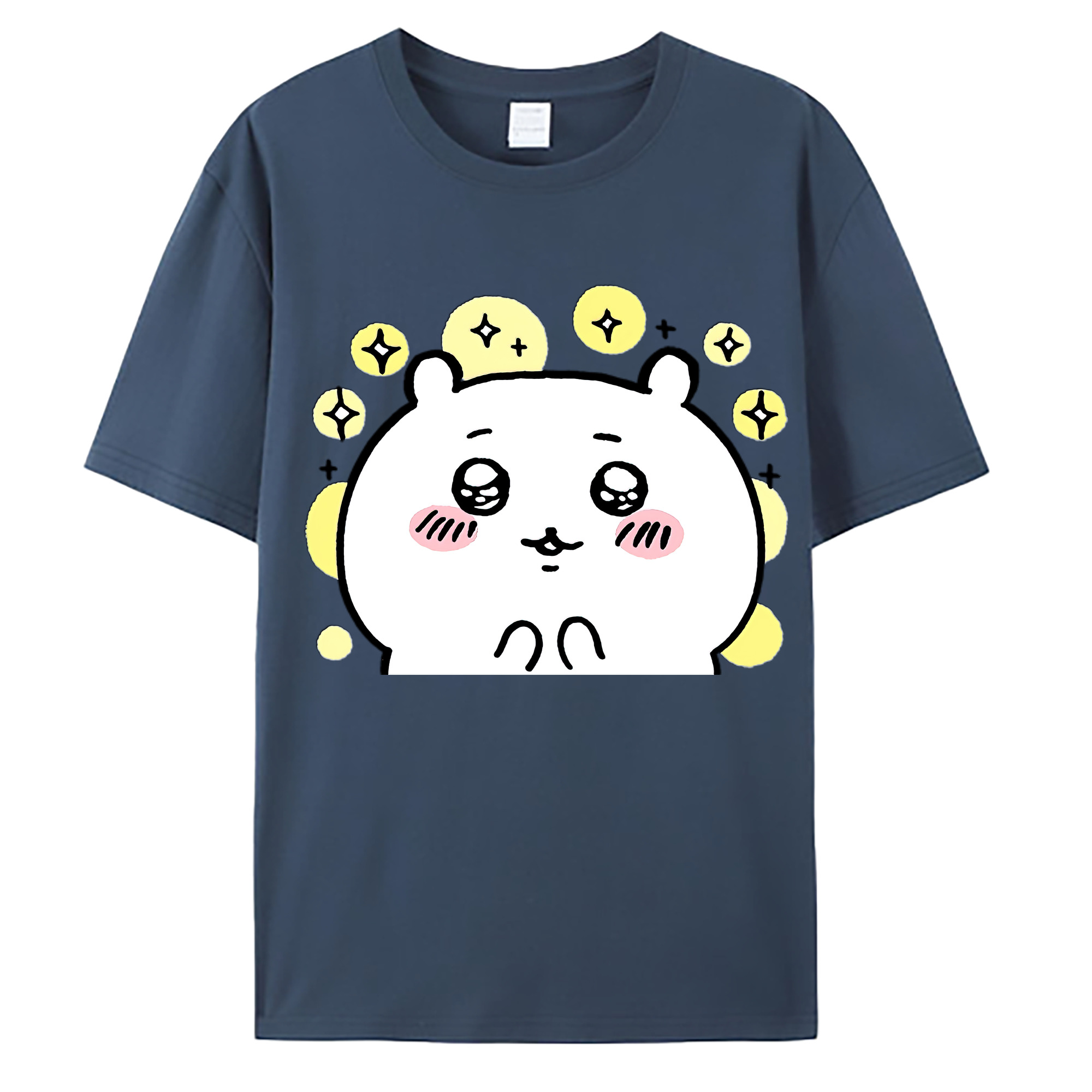 （画像用） ちいかわ ちいかわ Chii-kawa chiikawa 綿100％ メンズ半袖Tシャツ｜肌触りやわらか＆通気性