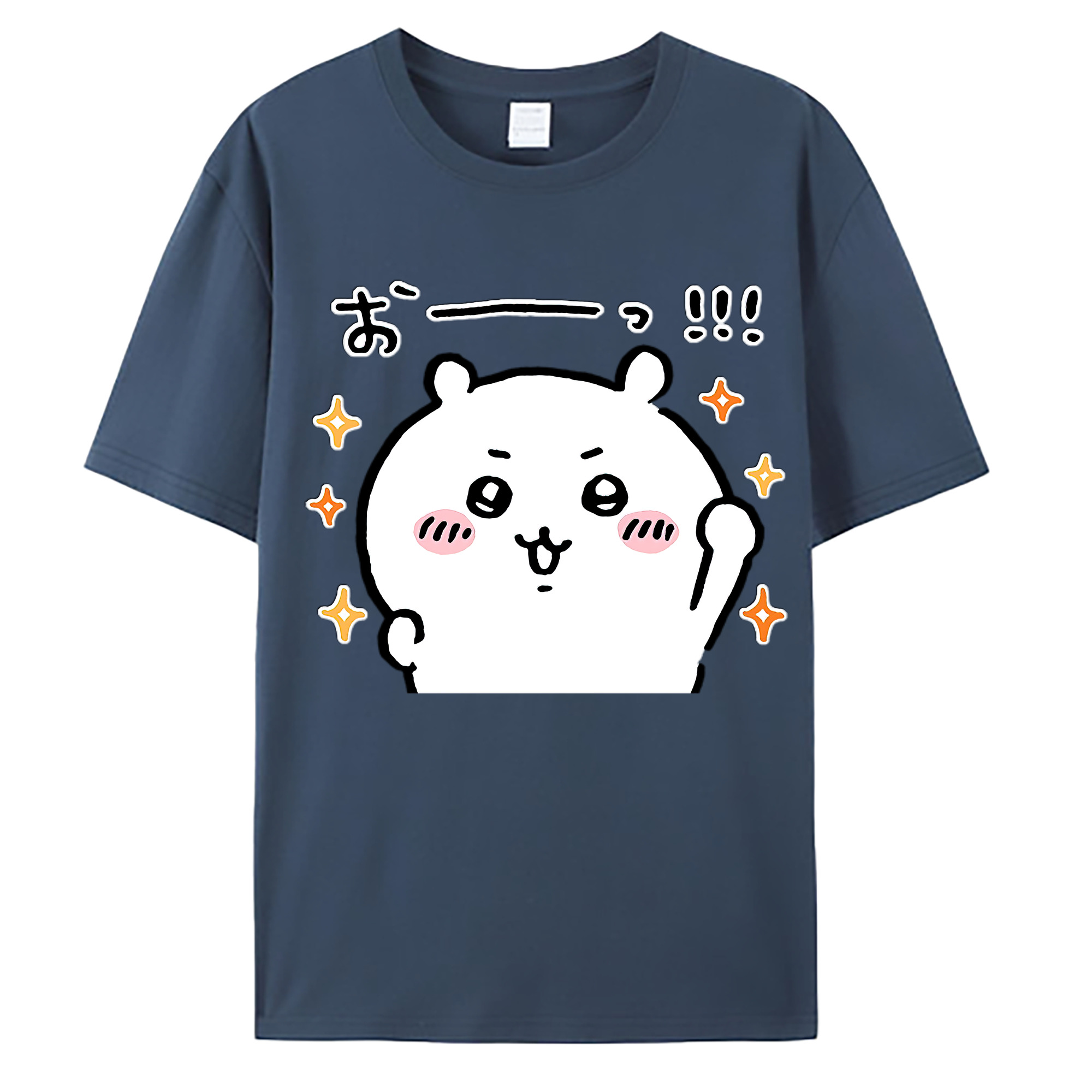 （画像用） ちいかわ ちいかわ Chii-kawa chiikawa 綿100％ メンズ半袖Tシャツ｜肌触りやわらか＆通気性