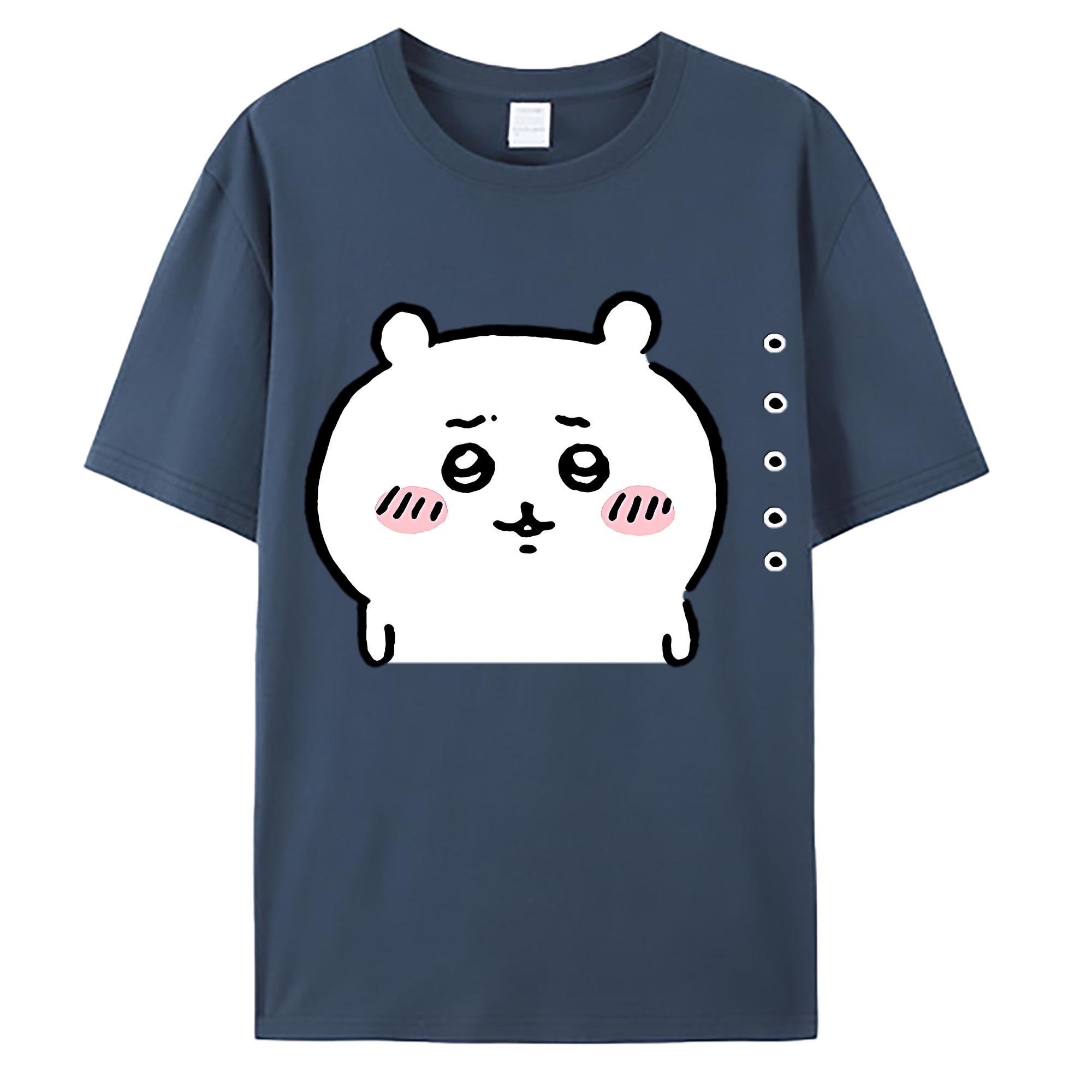 （画像用） ちいかわ ちいかわ Chii-kawa chiikawa 綿100％ メンズ半袖Tシャツ｜肌触りやわらか＆通気性