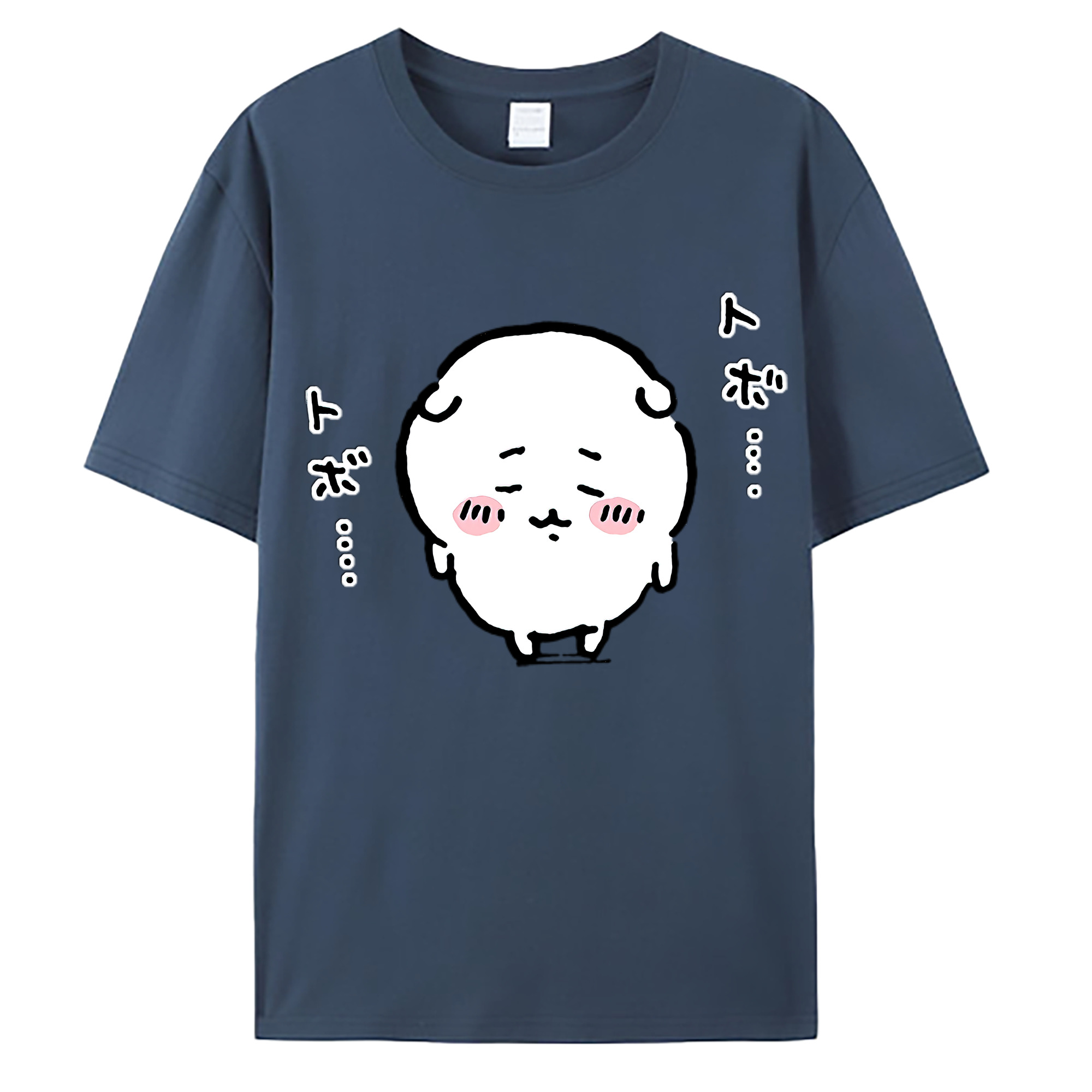 （画像用） ちいかわ ちいかわ Chii-kawa chiikawa 綿100％ メンズ半袖Tシャツ｜肌触りやわらか＆通気性