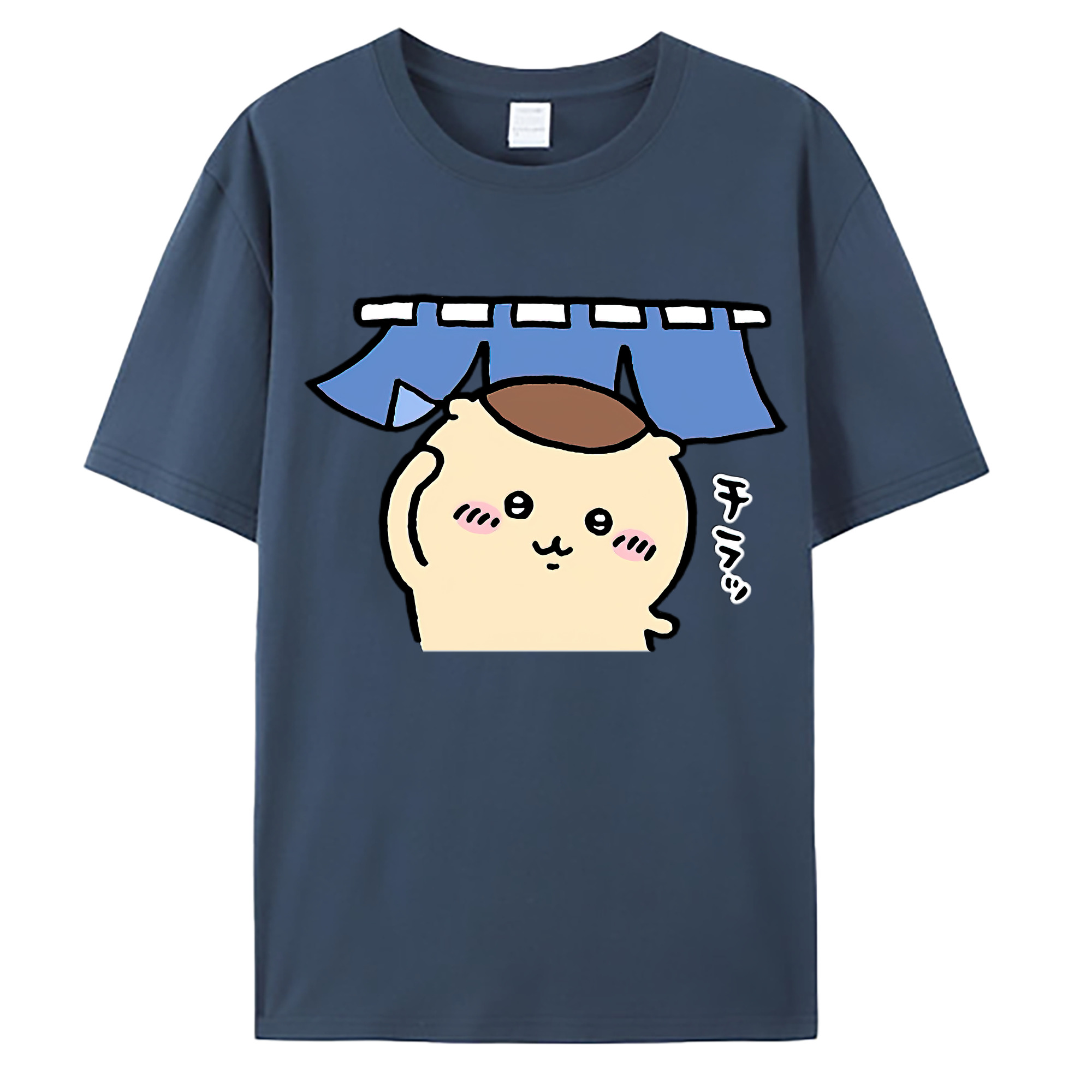 （画像用） ちいかわ くりまんじゅう Chii-kawa kuri manjū 綿100％ メンズ半袖Tシャツ｜肌触りやわらか＆通気性