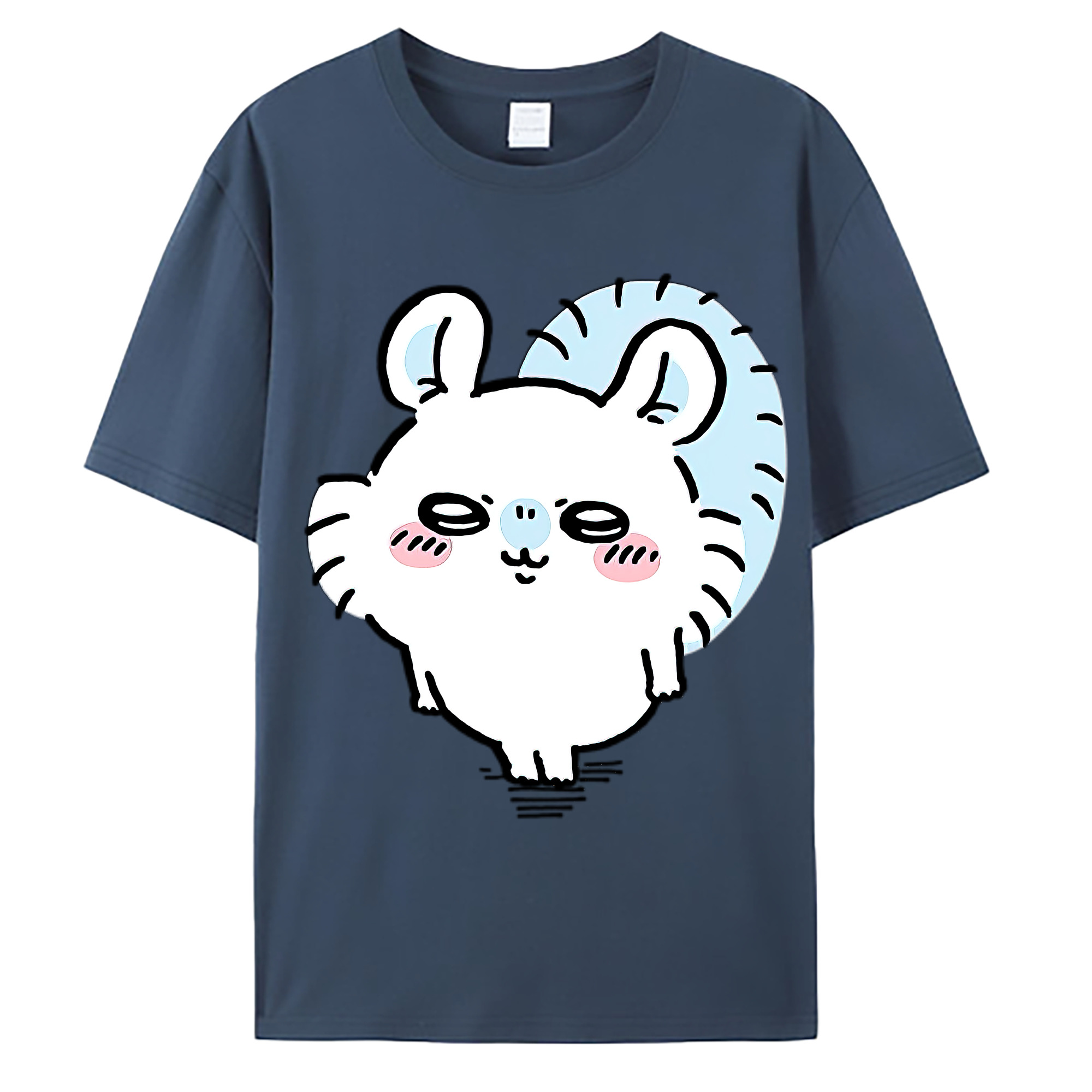 （画像用） ちいかわ モモンガ Chii-kawa Momonga 綿100％ メンズ半袖Tシャツ｜肌触りやわらか＆通気性