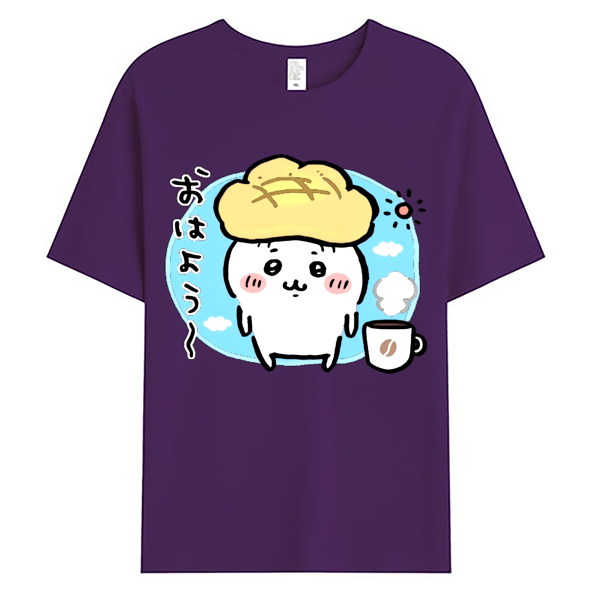 （画像用） ちいかわ ちいかわ Chii-kawa chiikawa 綿100％ メンズ半袖Tシャツ｜肌触りやわらか＆通気性
