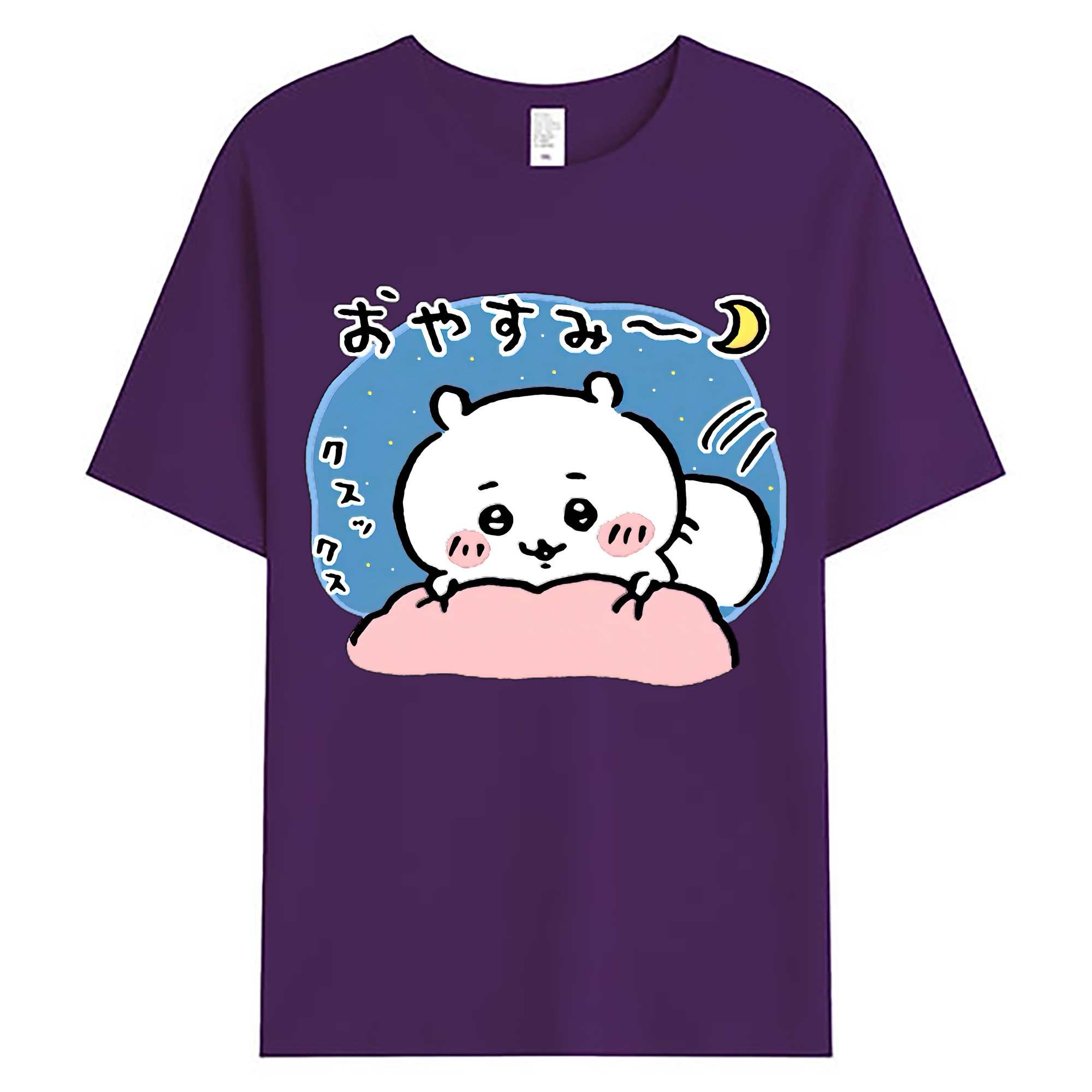 （画像用） ちいかわ ちいかわ Chii-kawa chiikawa 綿100％ メンズ半袖Tシャツ｜肌触りやわらか＆通気性