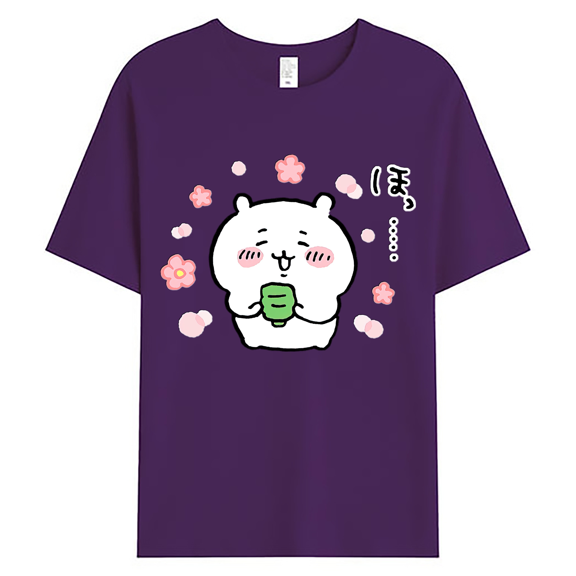 （画像用） ちいかわ ちいかわ Chii-kawa chiikawa 綿100％ メンズ半袖Tシャツ｜肌触りやわらか＆通気性