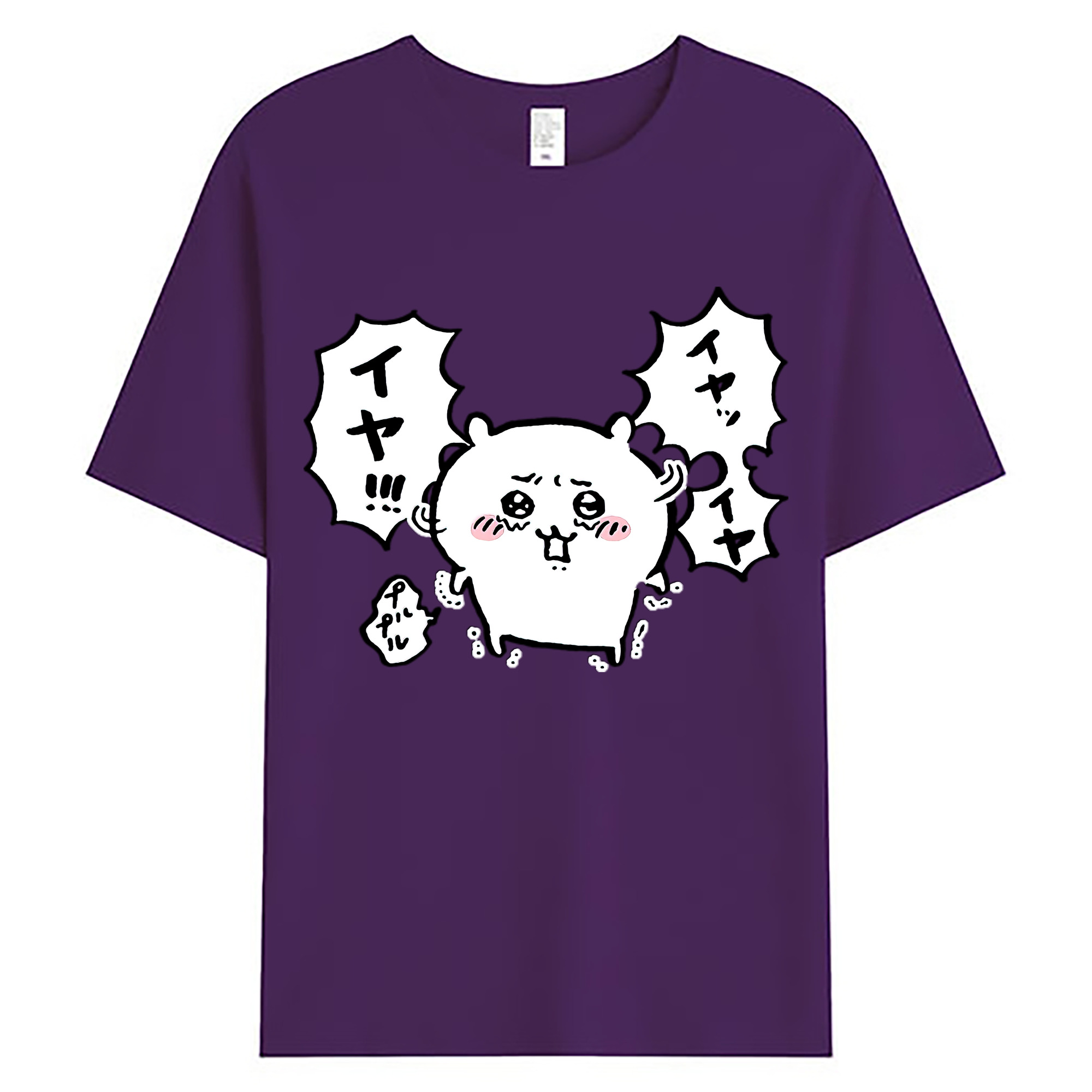 （画像用） ちいかわ ちいかわ Chii-kawa chiikawa 綿100％ メンズ半袖Tシャツ｜肌触りやわらか＆通気性