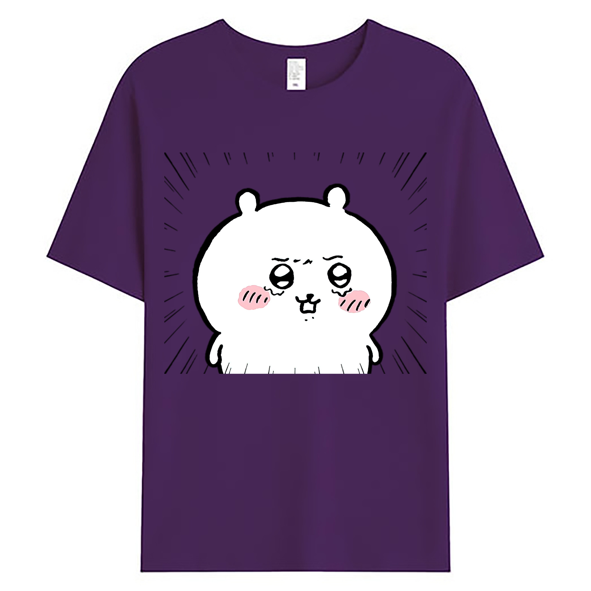 （画像用） ちいかわ ちいかわ Chii-kawa chiikawa 綿100％ メンズ半袖Tシャツ｜肌触りやわらか＆通気性