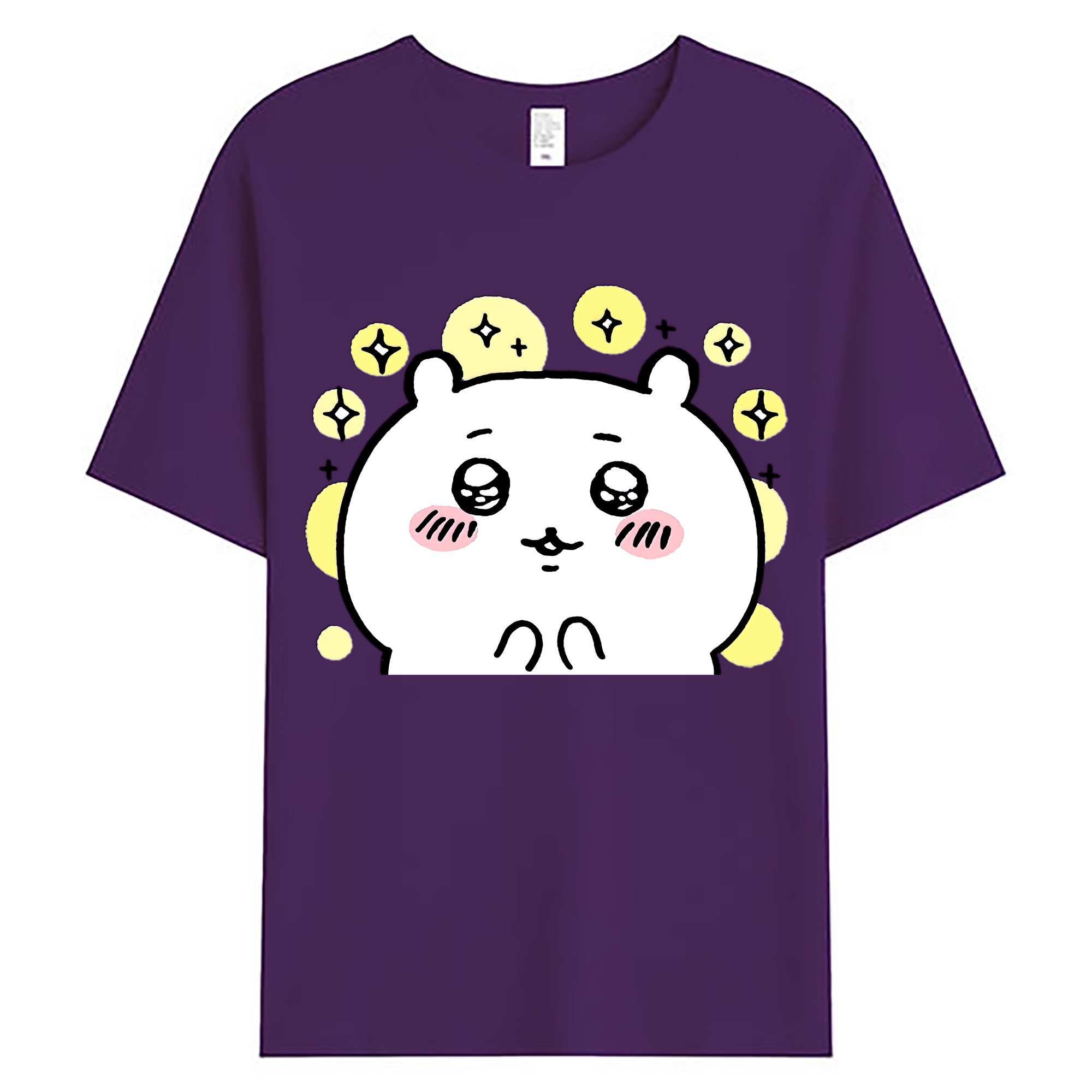 （画像用） ちいかわ ちいかわ Chii-kawa chiikawa 綿100％ メンズ半袖Tシャツ｜肌触りやわらか＆通気性