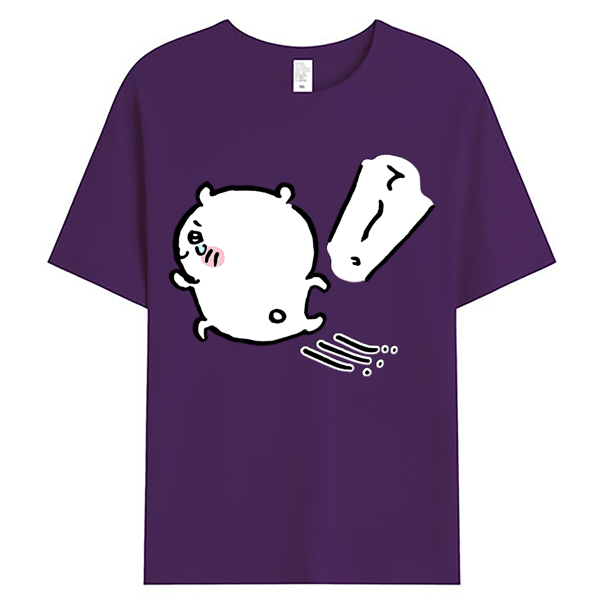 （画像用） ちいかわ ちいかわ Chii-kawa chiikawa 綿100％ メンズ半袖Tシャツ｜肌触りやわらか＆通気性
