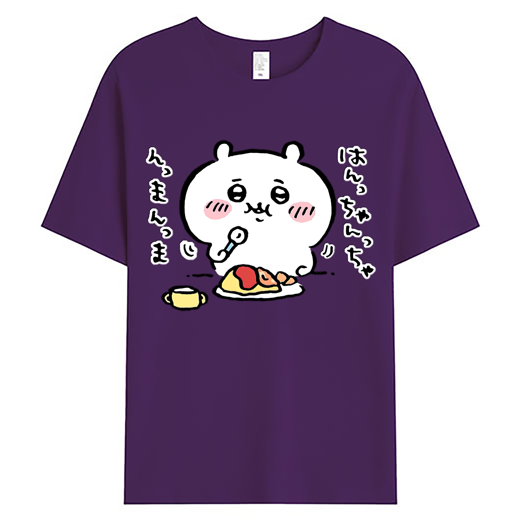 （画像用） ちいかわ ちいかわ Chii-kawa chiikawa 綿100％ メンズ半袖Tシャツ｜肌触りやわらか＆通気性