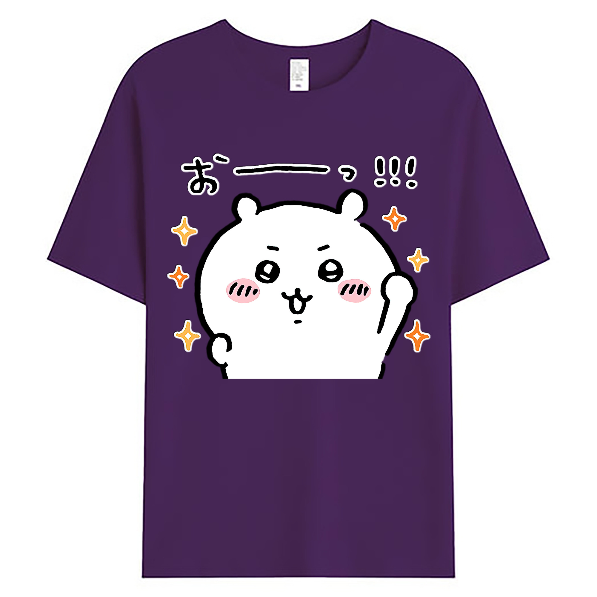 （画像用） ちいかわ ちいかわ Chii-kawa chiikawa 綿100％ メンズ半袖Tシャツ｜肌触りやわらか＆通気性