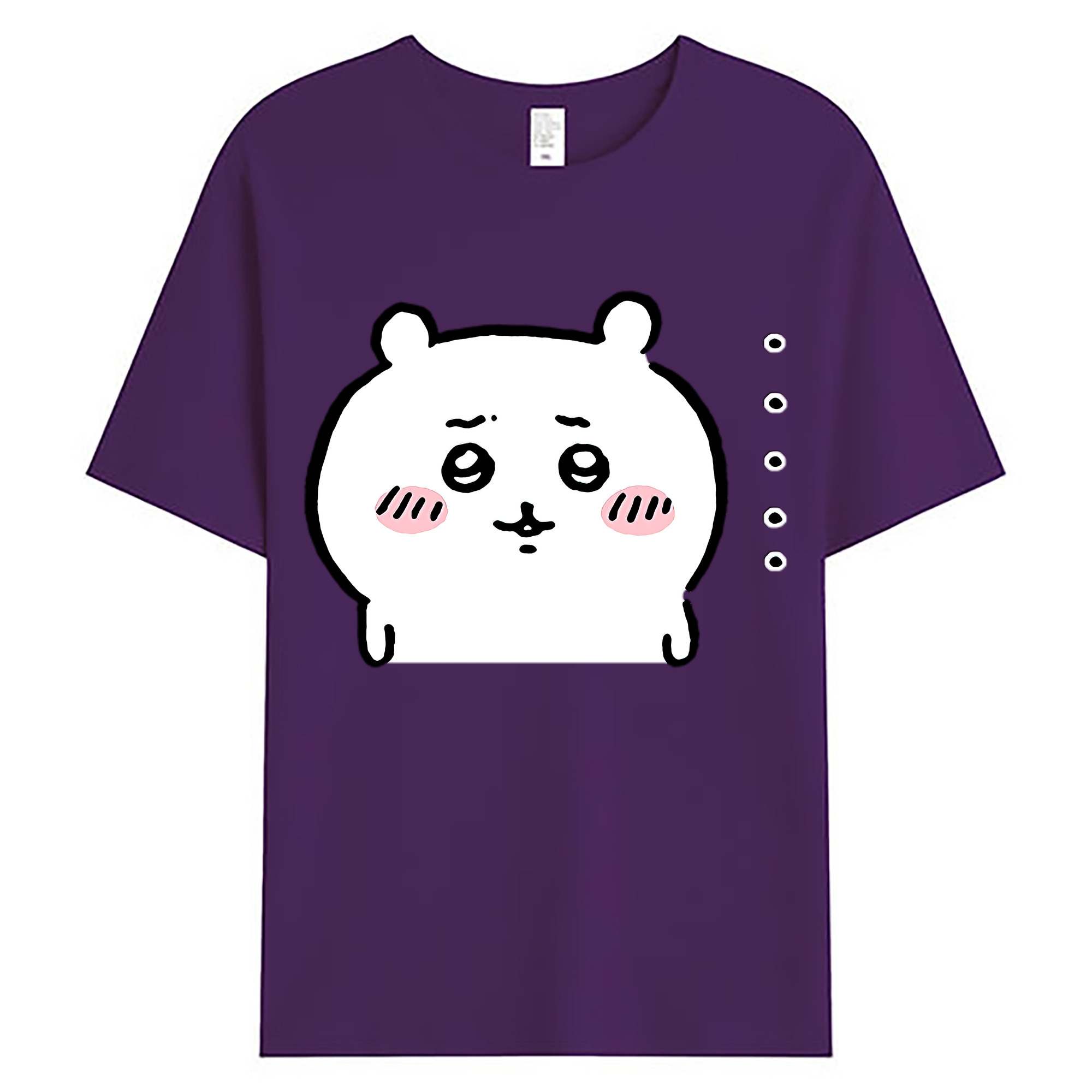 （画像用） ちいかわ ちいかわ Chii-kawa chiikawa 綿100％ メンズ半袖Tシャツ｜肌触りやわらか＆通気性