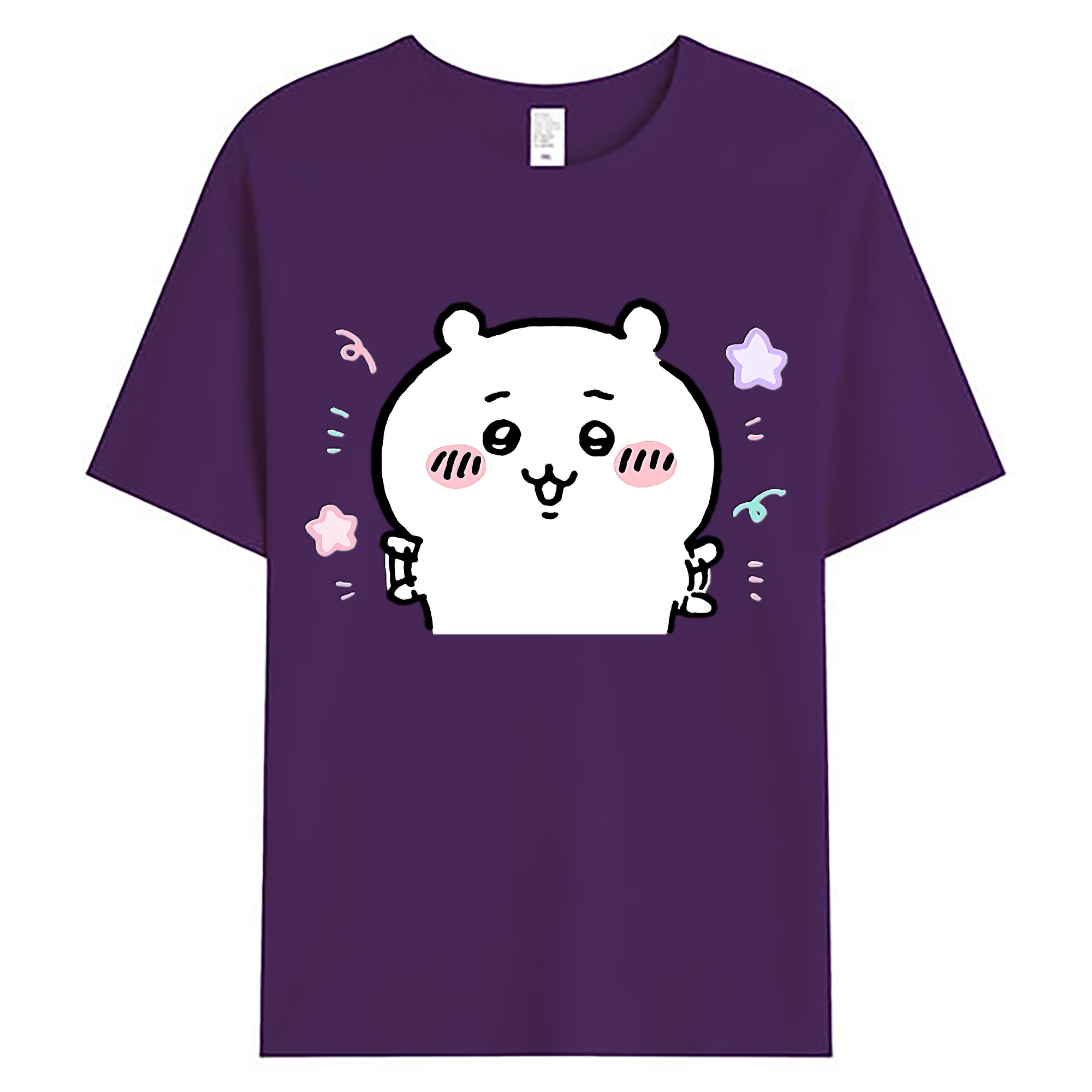 （画像用） ちいかわ ちいかわ Chii-kawa chiikawa 綿100％ メンズ半袖Tシャツ｜肌触りやわらか＆通気性
