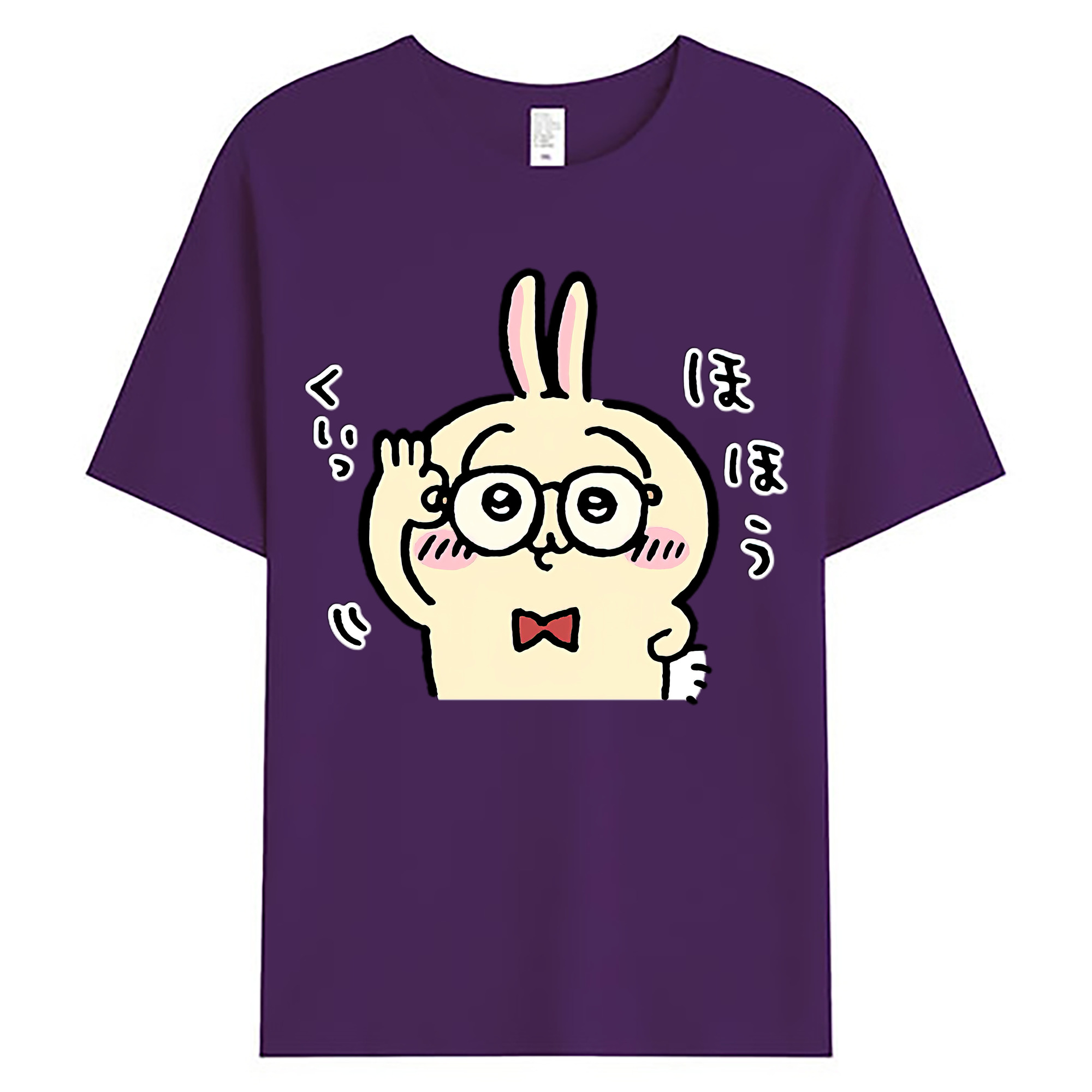 （画像用） ちいかわ うさぎ Chii-kawa usagi 綿100％ メンズ半袖Tシャツ｜肌触りやわらか＆通気性