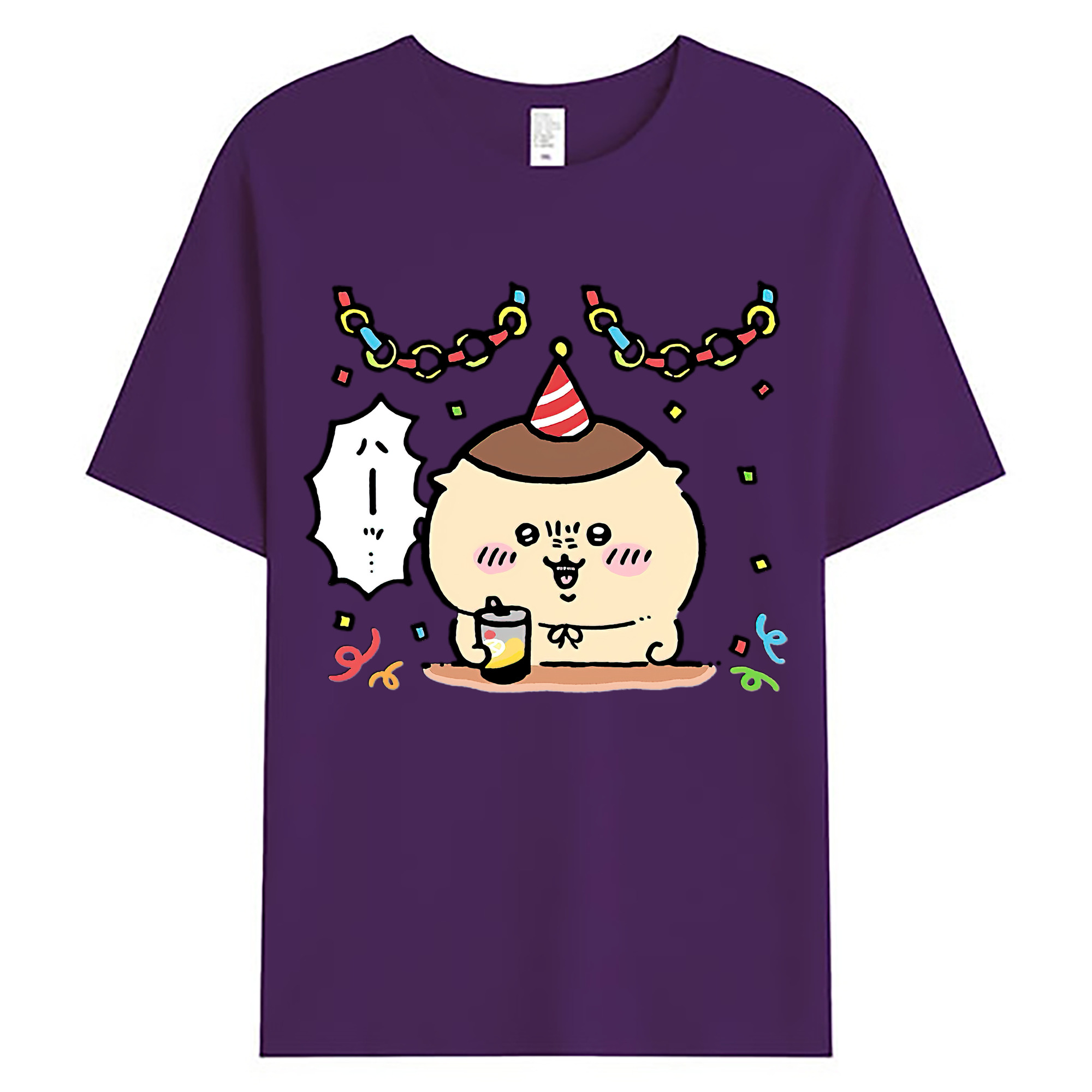 （画像用） ちいかわ くりまんじゅう Chii-kawa kuri manjū 綿100％ メンズ半袖Tシャツ｜肌触りやわらか＆通気性