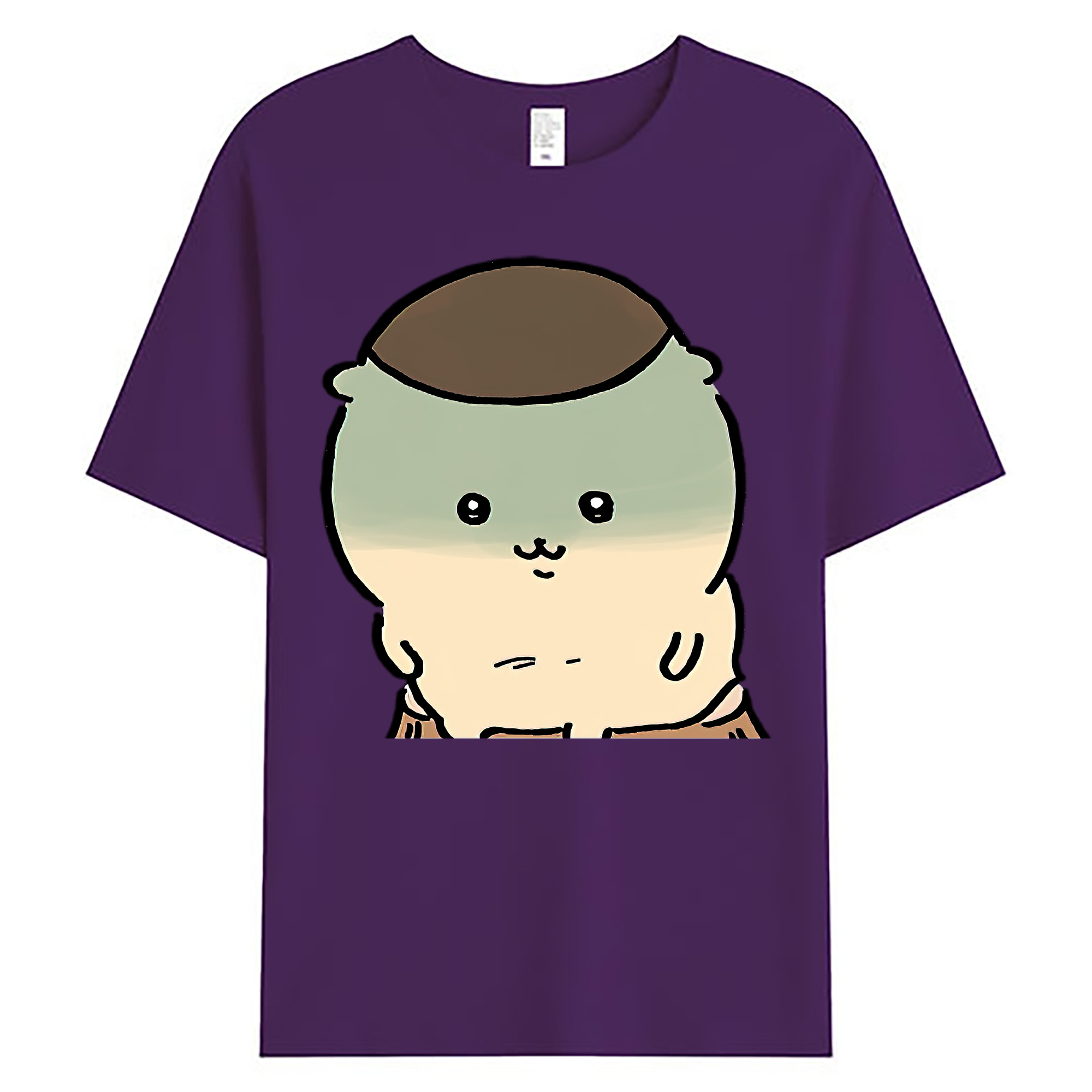 （画像用） ちいかわ くりまんじゅう Chii-kawa kuri manjū 綿100％ メンズ半袖Tシャツ｜肌触りやわらか＆通気性