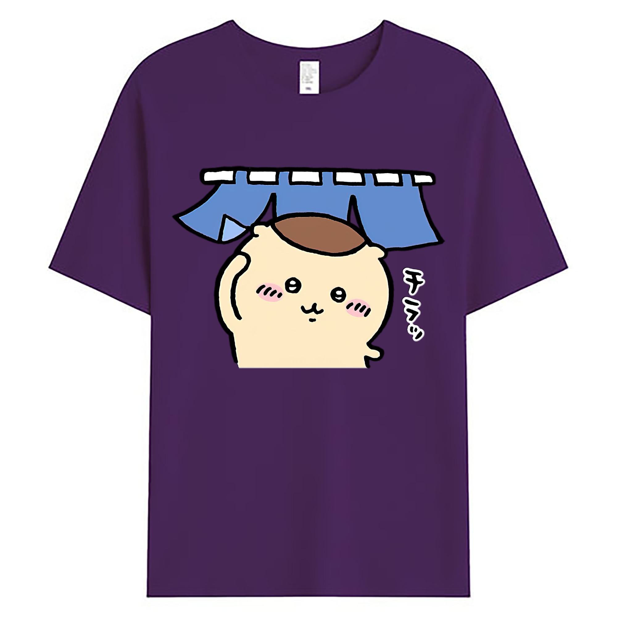 （画像用） ちいかわ くりまんじゅう Chii-kawa kuri manjū 綿100％ メンズ半袖Tシャツ｜肌触りやわらか＆通気性