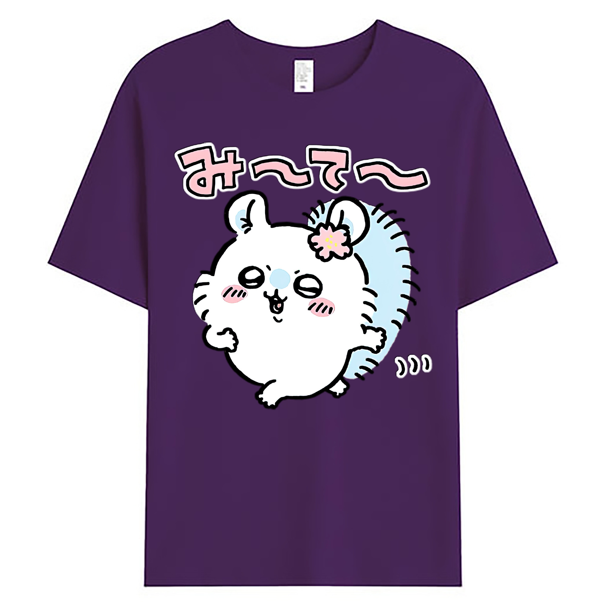 （画像用） ちいかわ モモンガ Chii-kawa Momonga 綿100％ メンズ半袖Tシャツ｜肌触りやわらか＆通気性